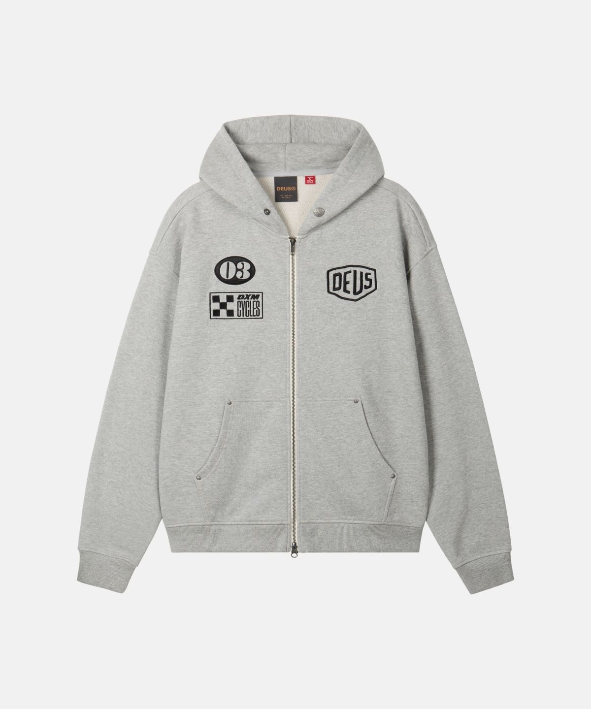 데우스 엑스 마키나(DEUS EX MACHINA) Custom Zip Hoodie_M/Grey