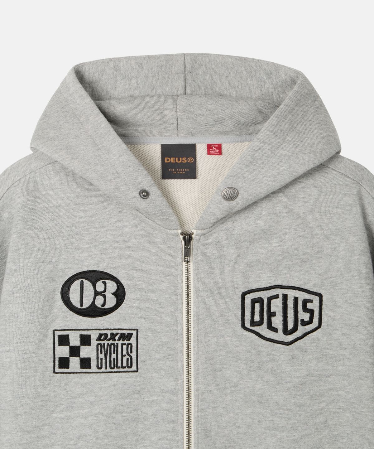 데우스 엑스 마키나(DEUS EX MACHINA) Custom Zip Hoodie_M/Grey