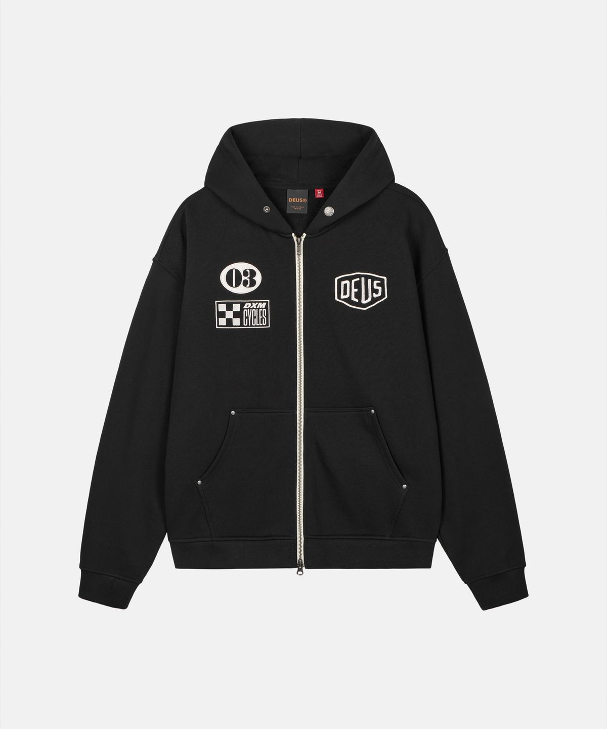 데우스 엑스 마키나(DEUS EX MACHINA) Custom Zip Hoodie_Black