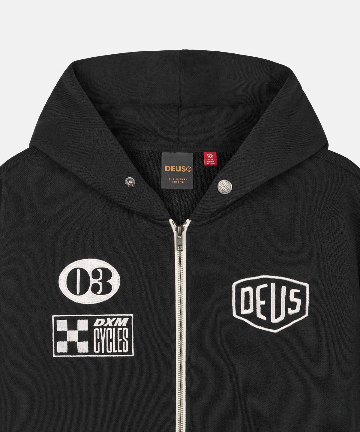 데우스 엑스 마키나(DEUS EX MACHINA) Custom Zip Hoodie_Black