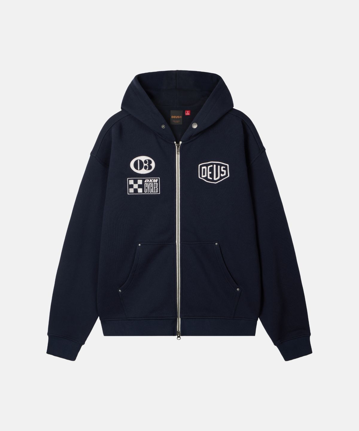 데우스 엑스 마키나(DEUS EX MACHINA) Custom Zip Hoodie_Dark Navy