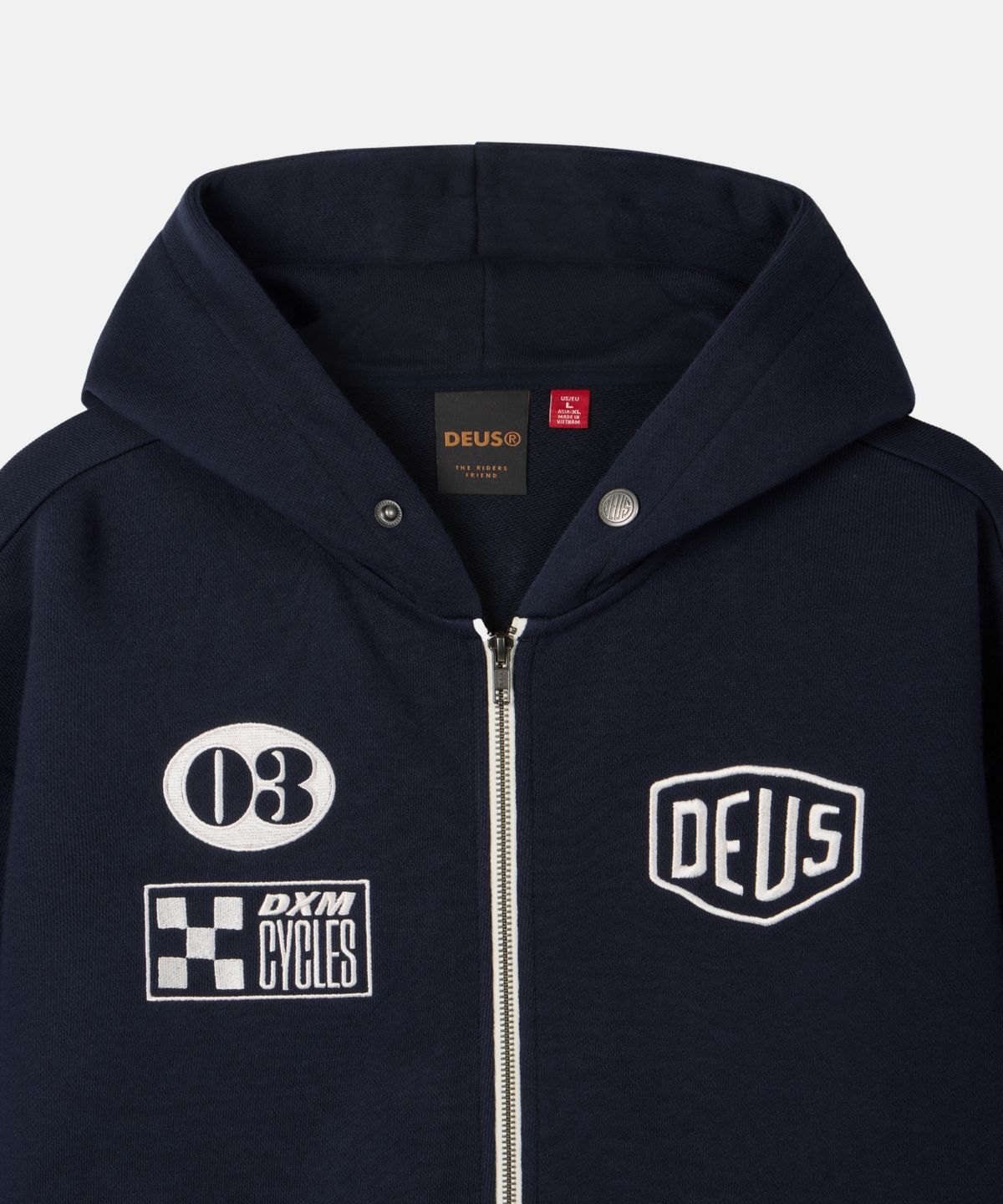 데우스 엑스 마키나(DEUS EX MACHINA) Custom Zip Hoodie_Dark Navy