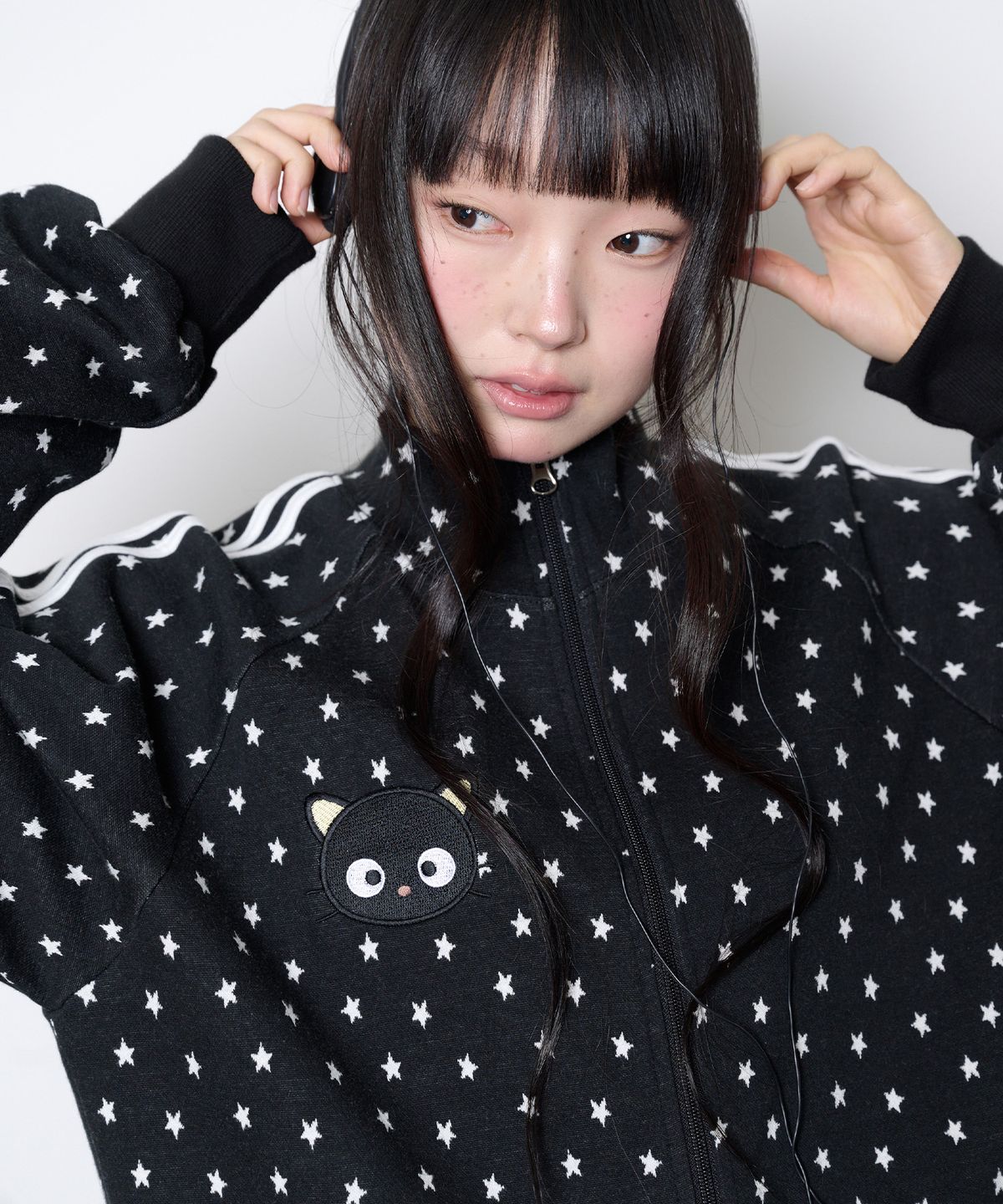 잇자바이브(ITZAVIBE) CHOCOCAT STAR TRACK JACKET