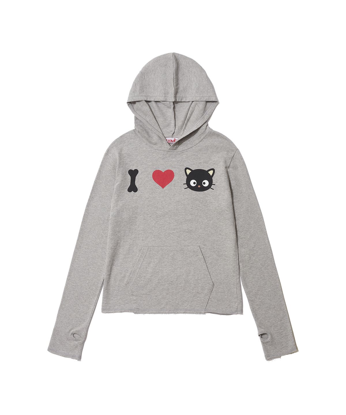 잇자바이브(ITZAVIBE) CHOCOCAT BONE HEART HOODIE