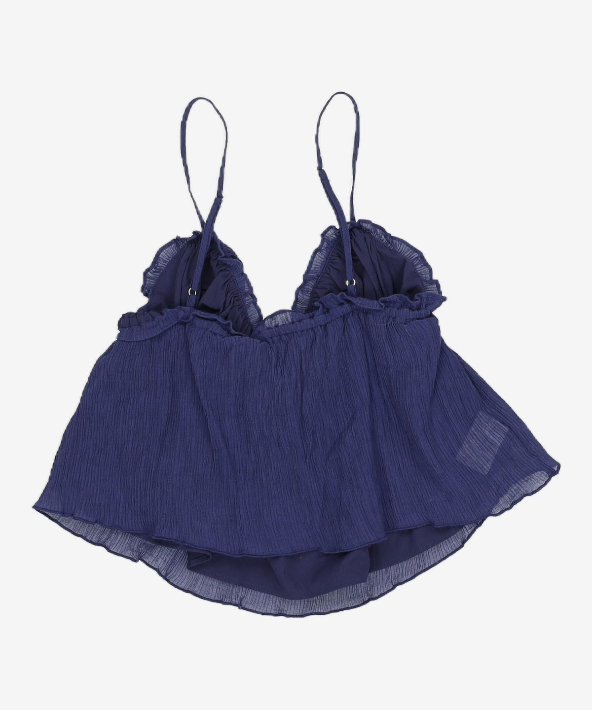 글로니(GLOWNY) SHIRRED CRINKLE BUSTIER (NAVY) XS