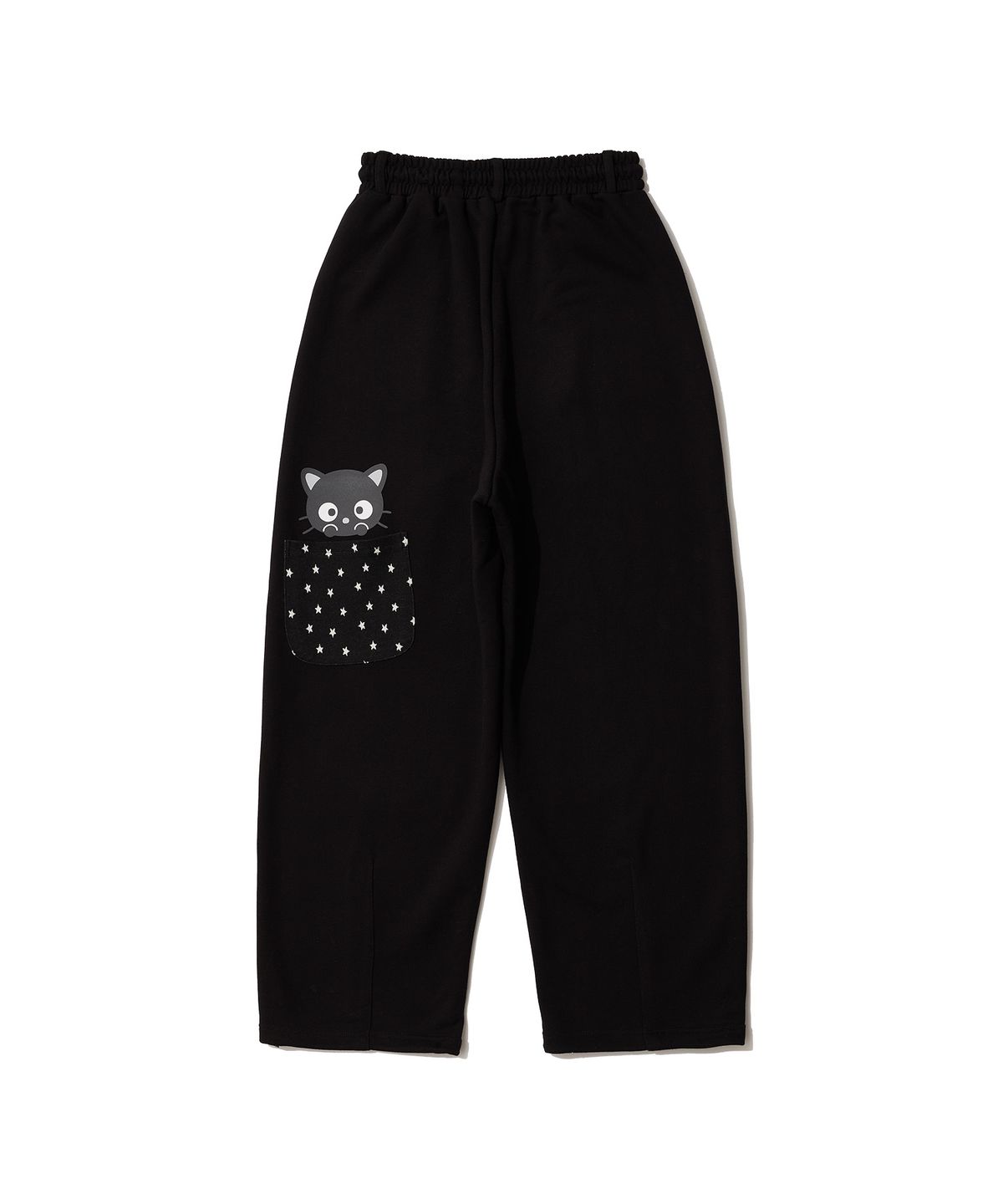 잇자바이브(ITZAVIBE) CHOCOCAT STAR POCKET PANTS - BLACK