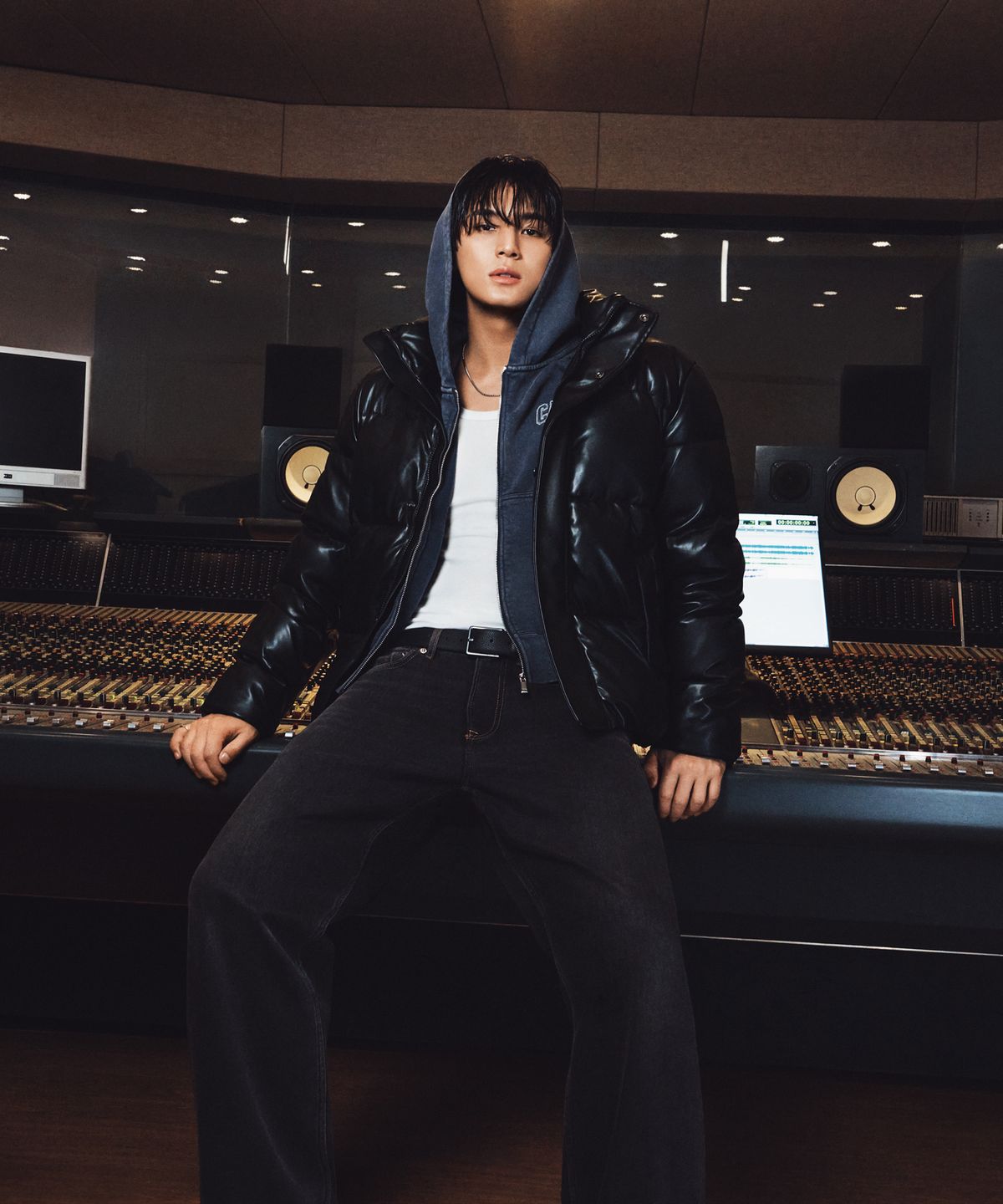 캘빈클라인 진(CALVIN KLEIN JEANS) 90s 스트레이트 클레이튼 블랙 울 데님 4RH929G ZCA