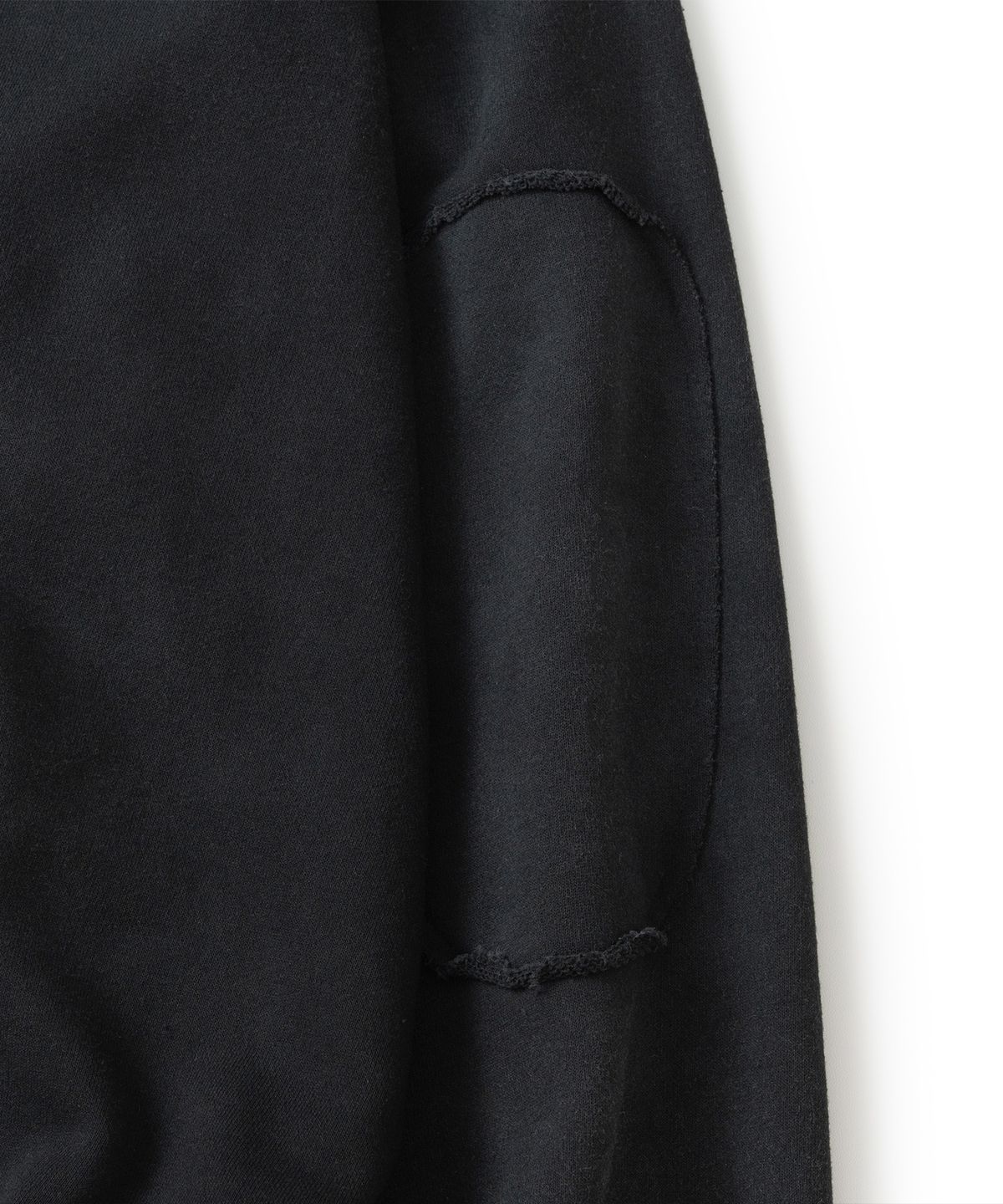 낫포너드(NOT4NERD) Elbow Patch Raglan Half Zip Up - Black