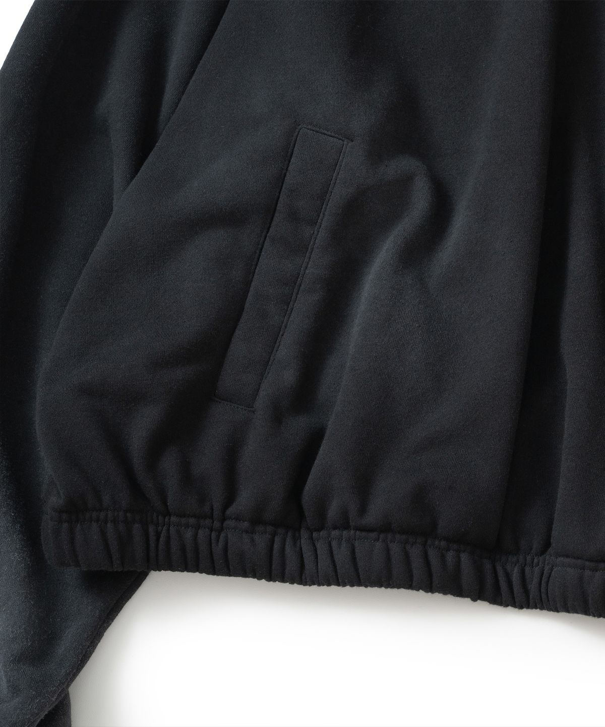 낫포너드(NOT4NERD) Elbow Patch Raglan Half Zip Up - Black