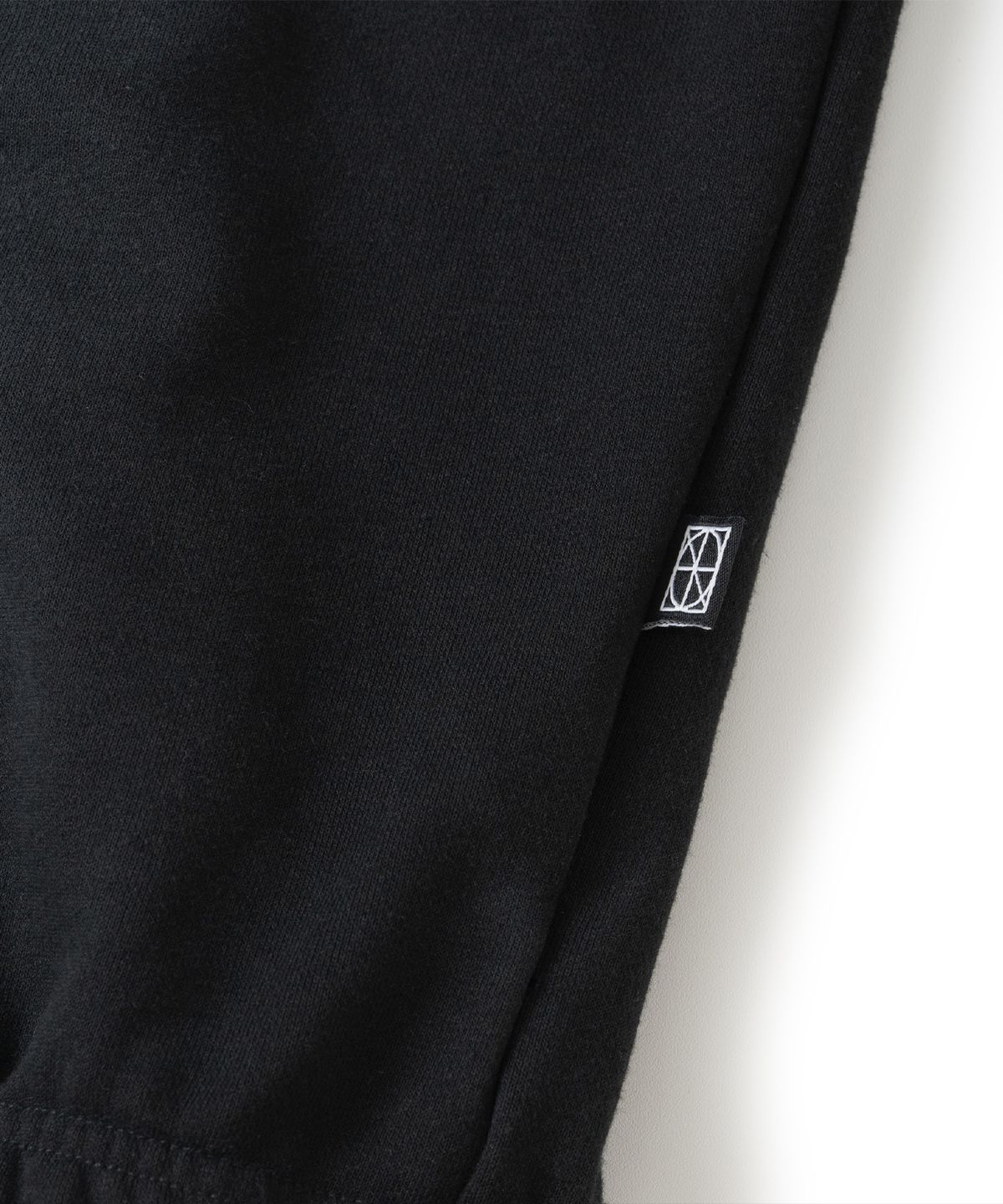 낫포너드(NOT4NERD) Elbow Patch Raglan Half Zip Up - Black