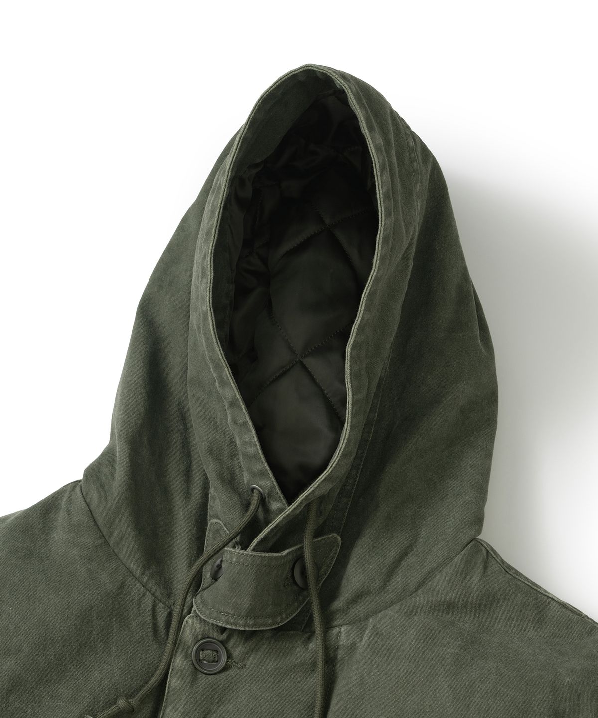 낫포너드(NOT4NERD) Circle Symbol Utility Fishtail Parka - Khaki