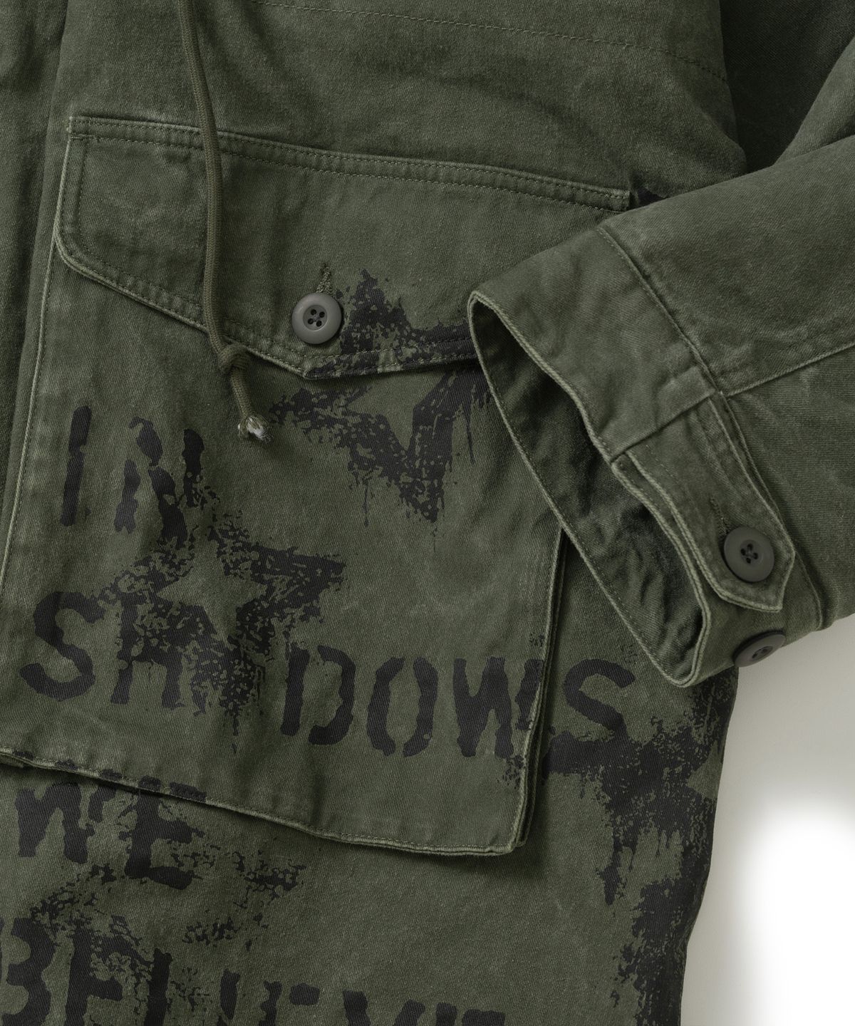 낫포너드(NOT4NERD) Circle Symbol Utility Fishtail Parka - Khaki