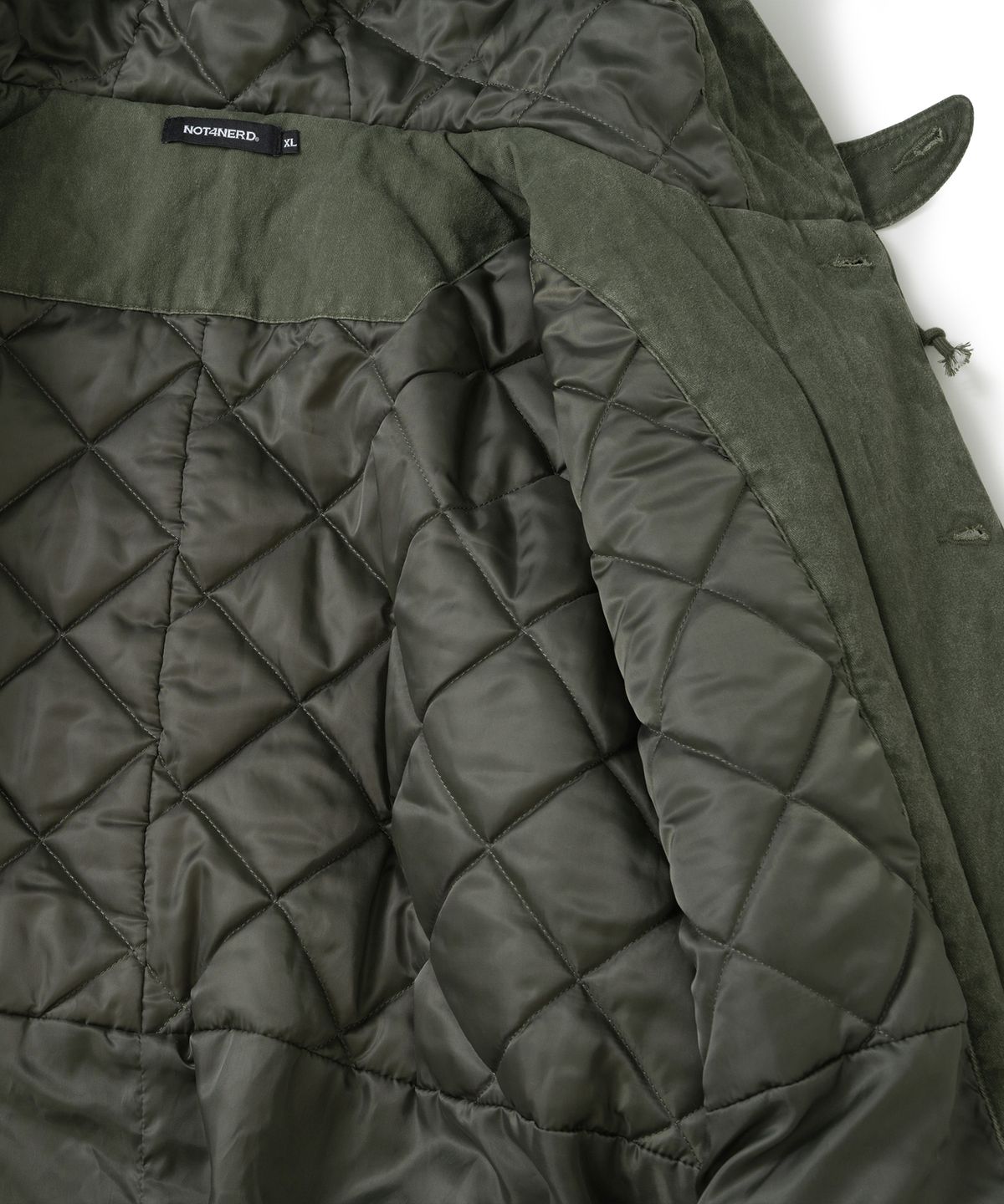 낫포너드(NOT4NERD) Circle Symbol Utility Fishtail Parka - Khaki