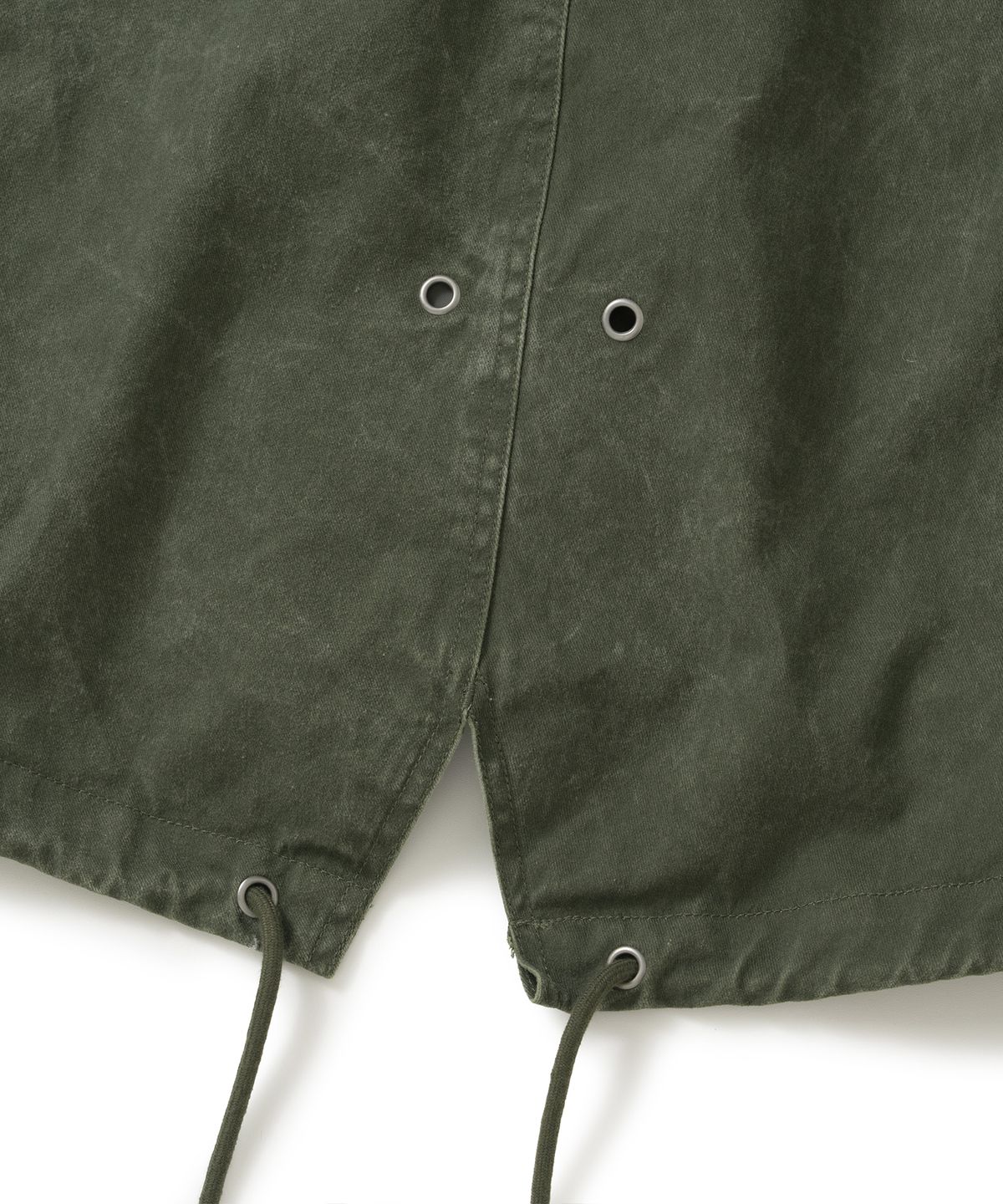 낫포너드(NOT4NERD) Circle Symbol Utility Fishtail Parka - Khaki