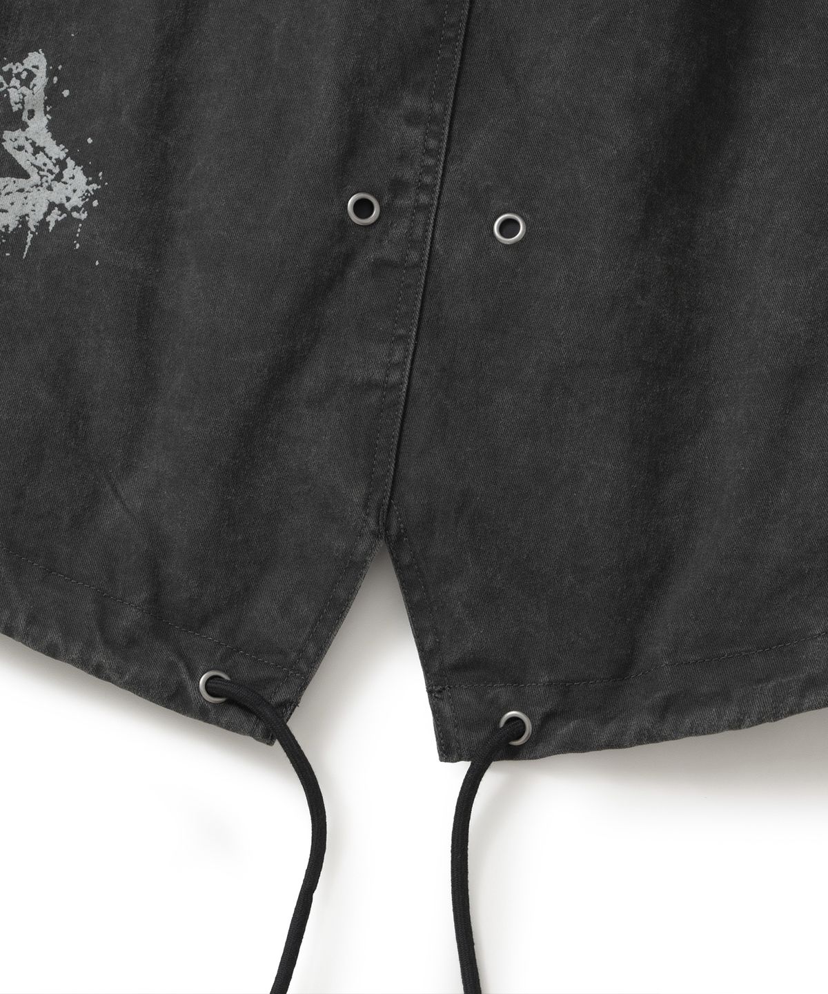 낫포너드(NOT4NERD) Circle Symbol Utility Fishtail Parka - Black