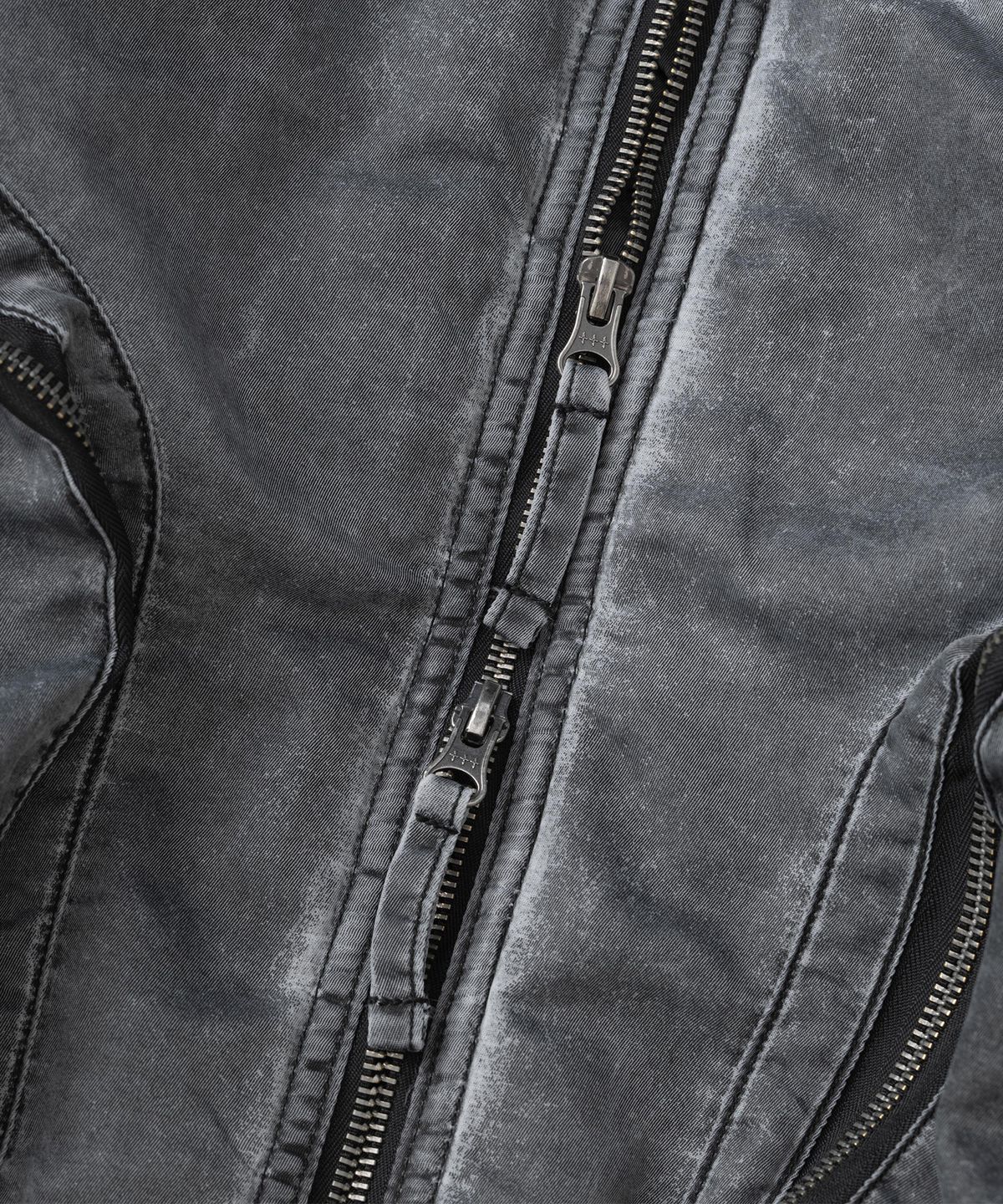낫포너드(NOT4NERD) Raw Edge Washed MA-1 Jacket - Black