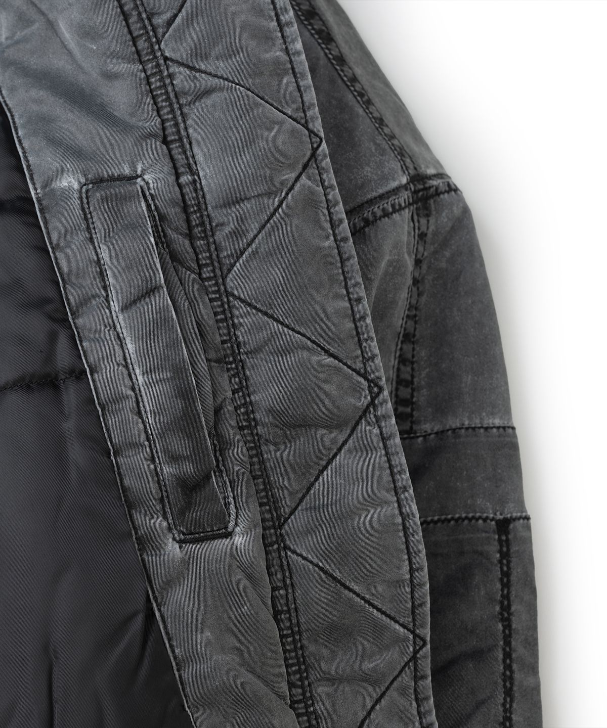 낫포너드(NOT4NERD) Raw Edge Washed MA-1 Jacket - Black