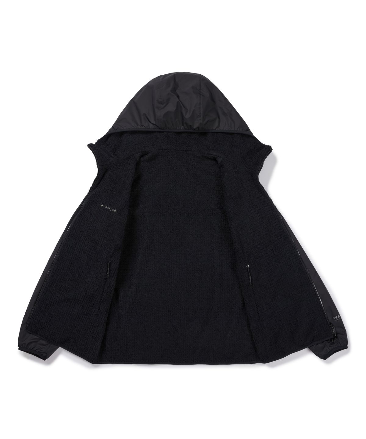 스노우피크 어패럴(SNOWPEAK APPAREL) 퍼텍스 폴라텍 알파 리버시블 후드 자켓 (S26WMTJK50) Black
