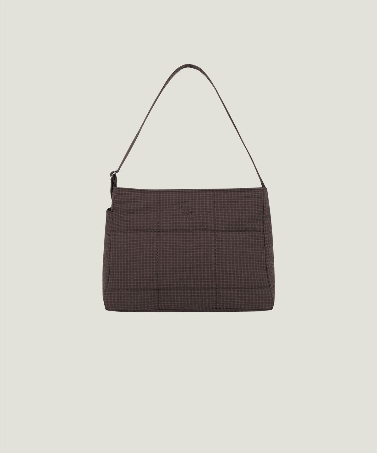 무쿠앤에보니(MUCU AND EBONY) Comfy Padding Cross Bag (3way) _ Wine Brown
