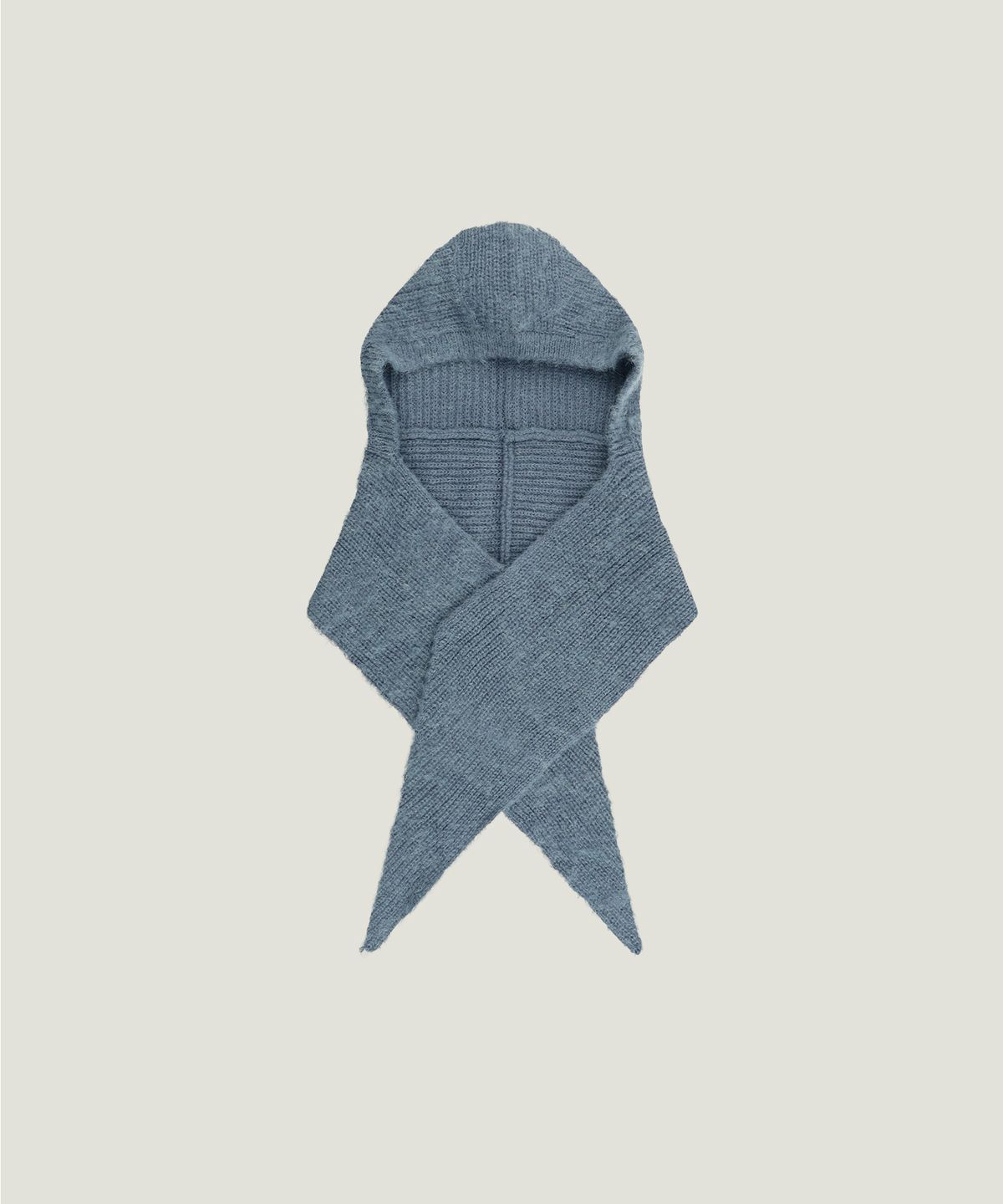 무쿠앤에보니(MUCU AND EBONY) Wool Hoodie Balaclava _ Forest Blue
