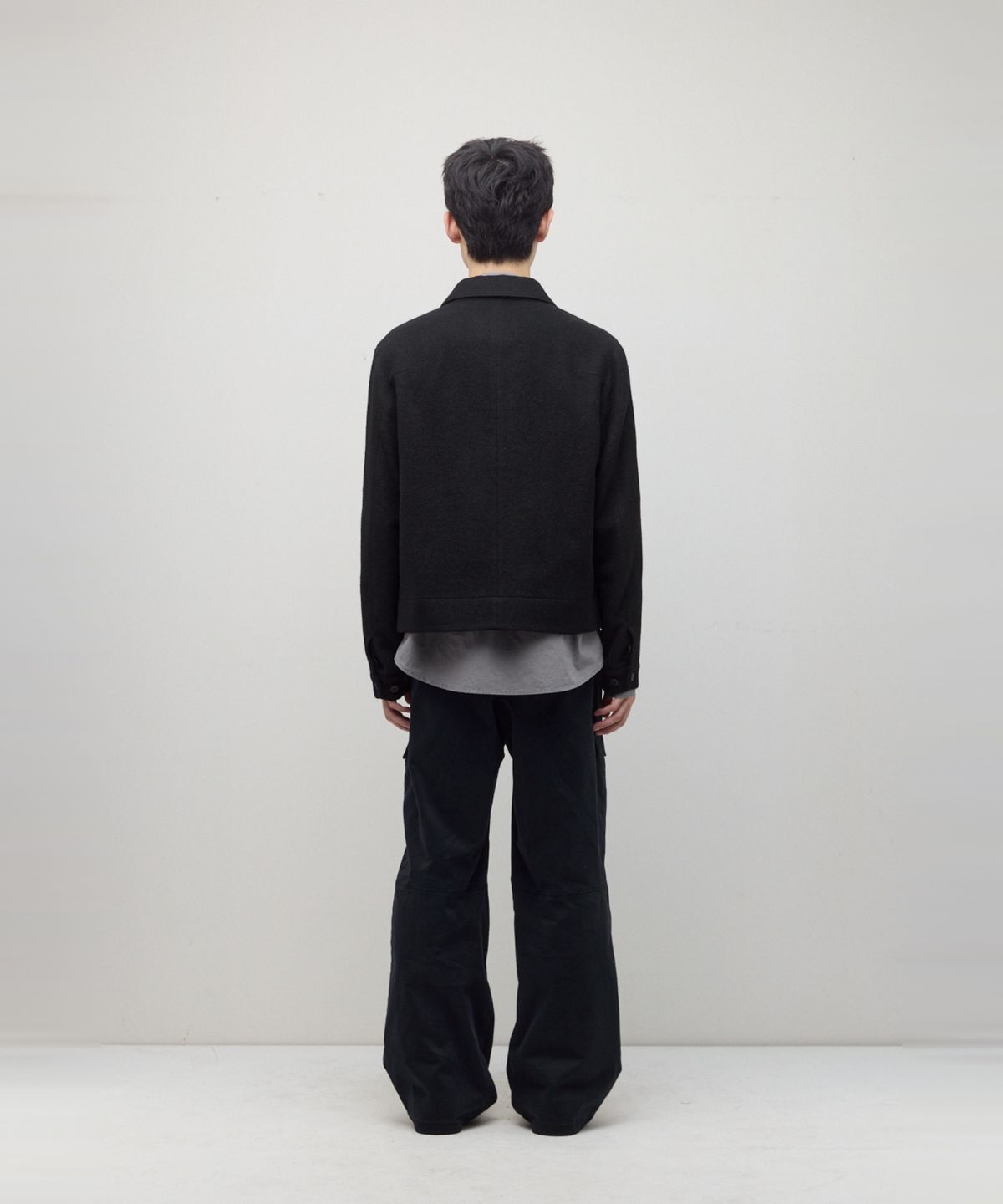 해칭룸(HATCHINGROOM) Drizzler Jacket Gauze Wool Black