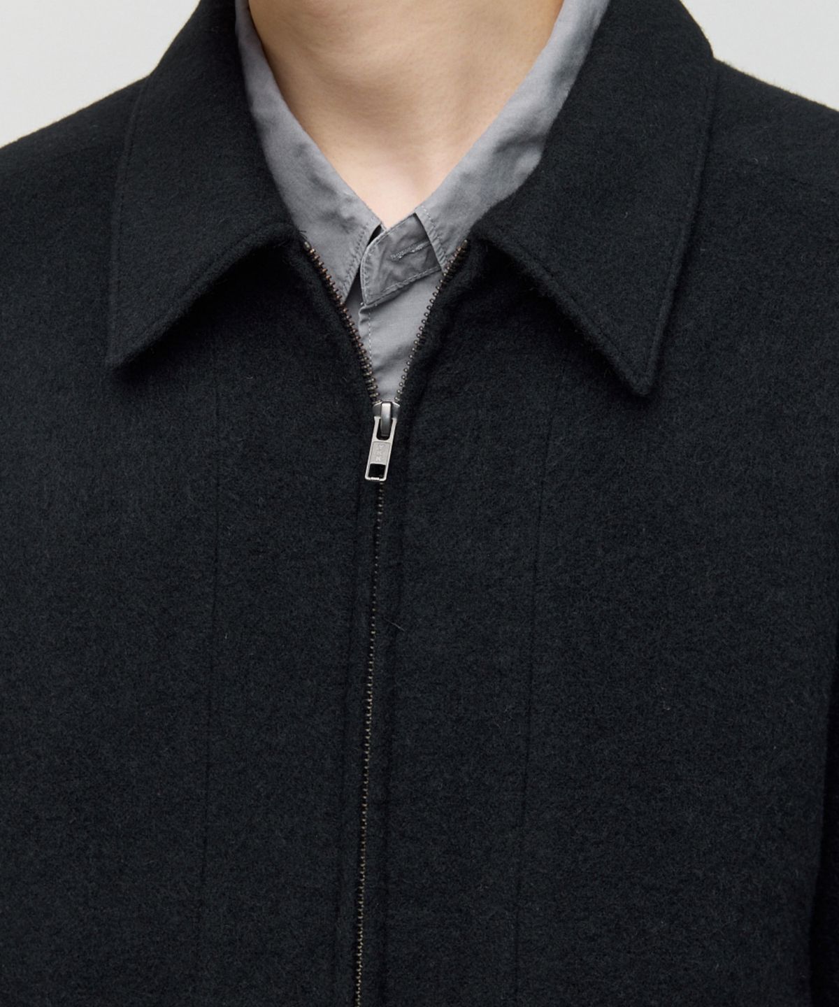 해칭룸(HATCHINGROOM) Drizzler Jacket Gauze Wool Black