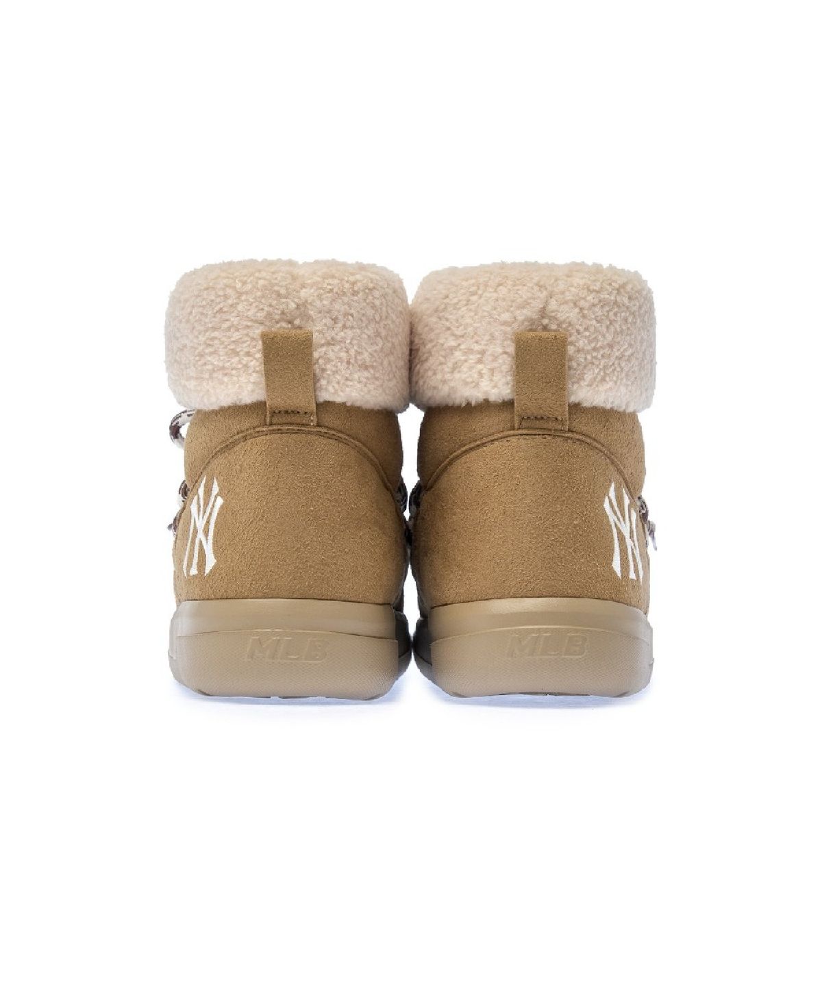 엠엘비(MLB) 레이스업 플리스 부츠 NY (Beige)