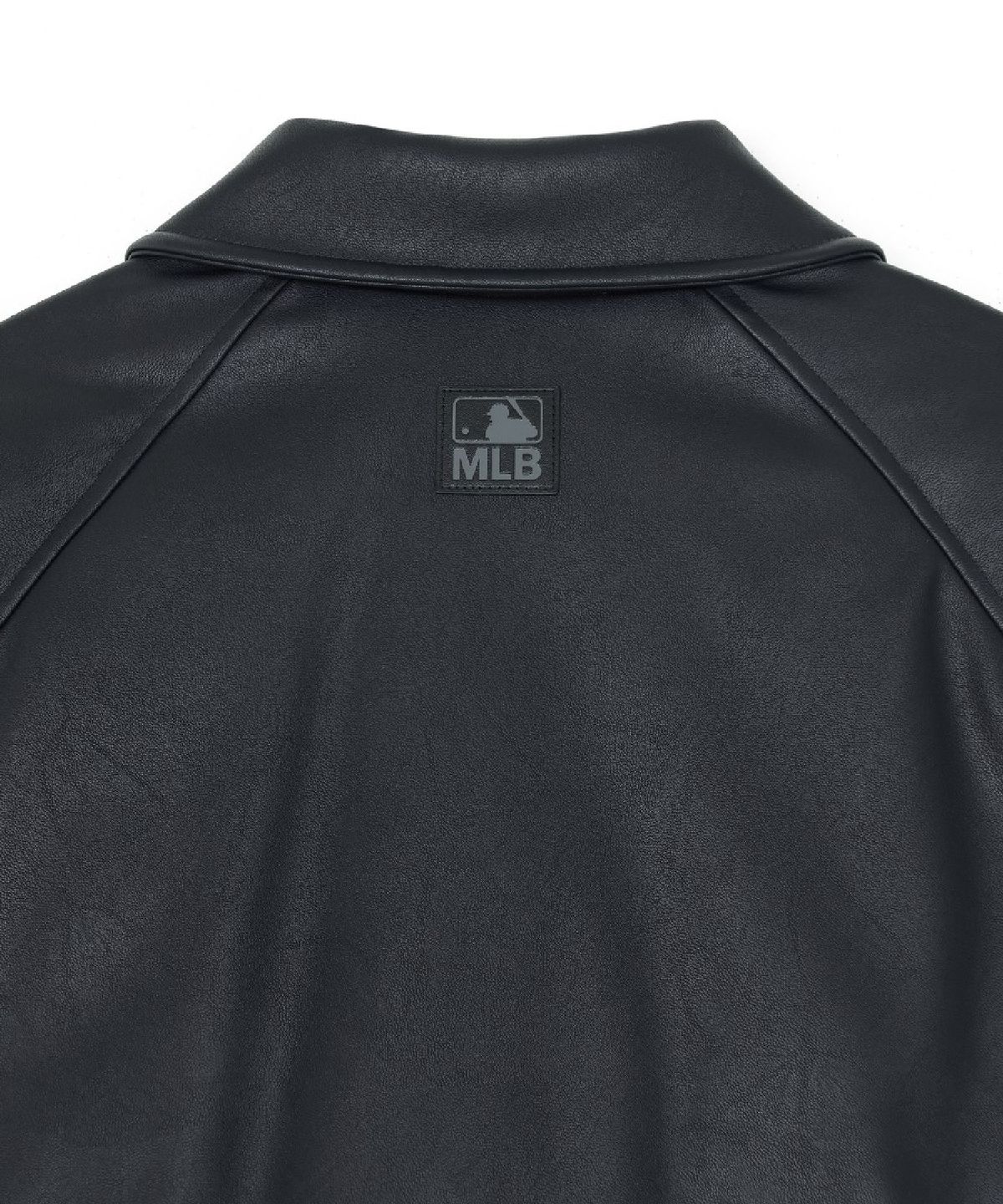 엠엘비(MLB) 여성 빈티지 페이크 레더 크롭패딩 NY (Black)