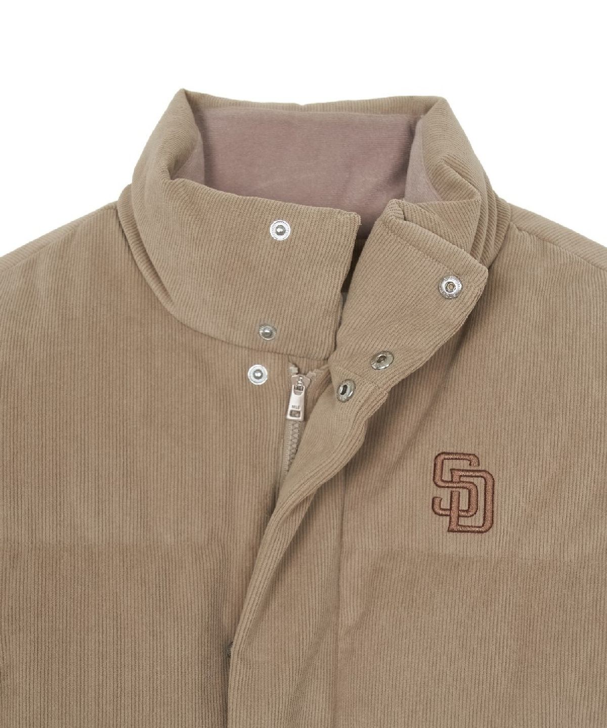 엠엘비(MLB) 여성 코듀로이 크롭패딩 SD (D.Sand)