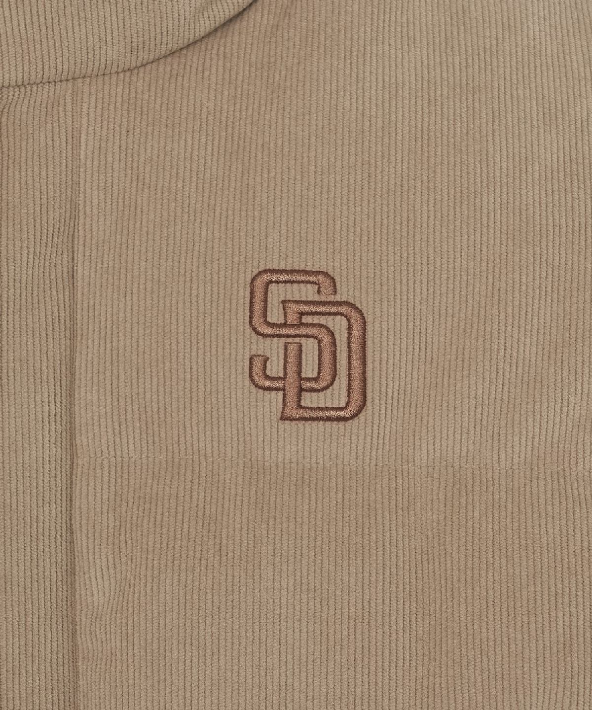 엠엘비(MLB) 여성 코듀로이 크롭패딩 SD (D.Sand)