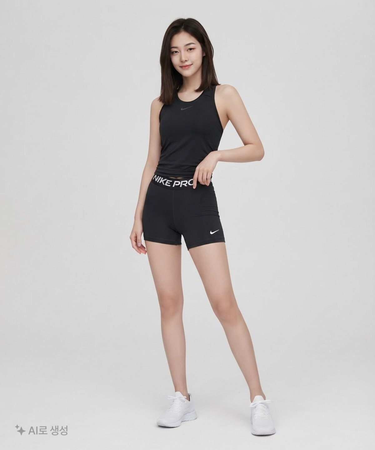 나이키(NIKE) 프로 365 8인치 쇼츠 W - 블랙:화이트 / CZ9841-010 XS