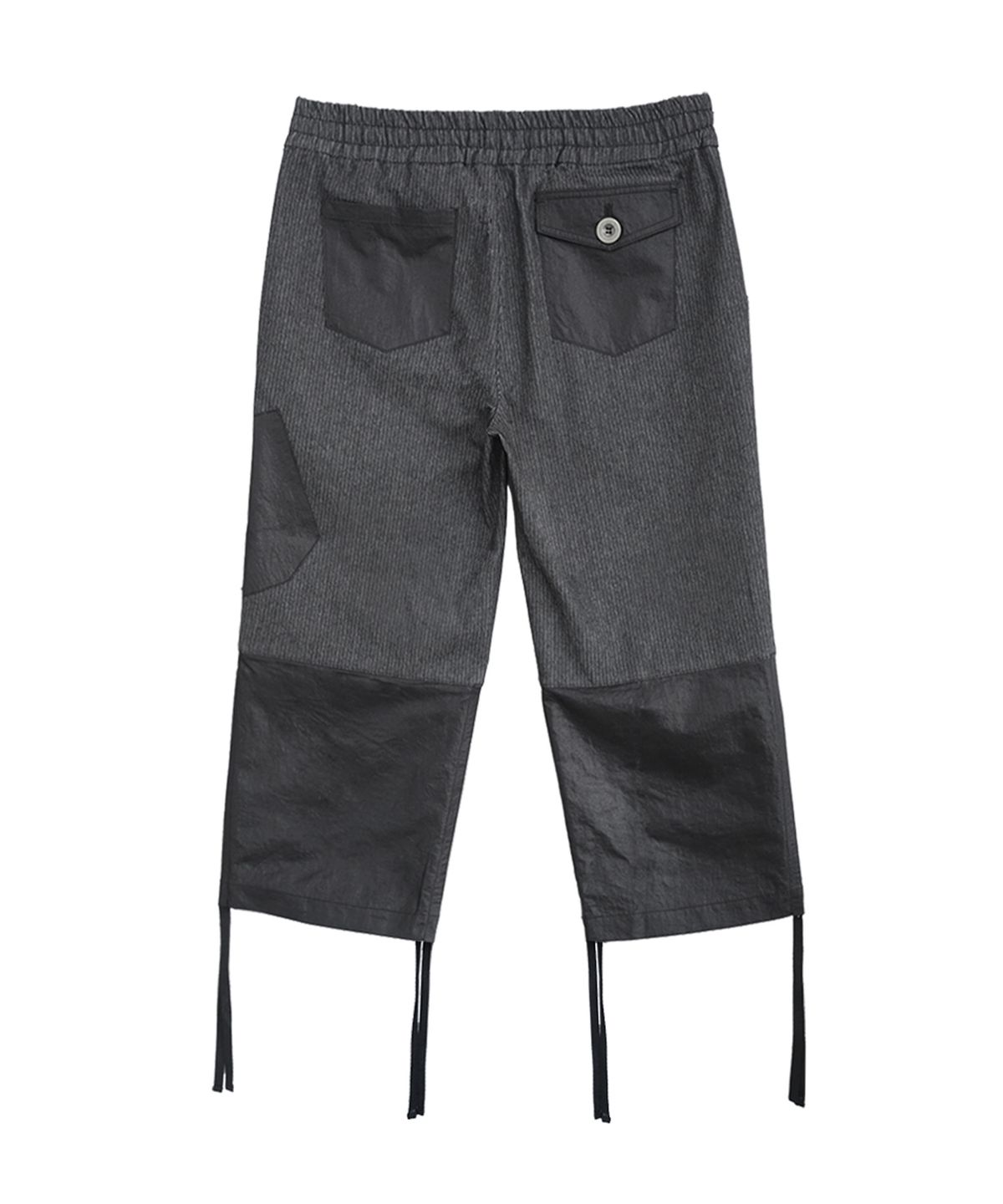 솜속(SOMSOC) DAZE MIXED DENIM CAPRI PANTS_BLACK