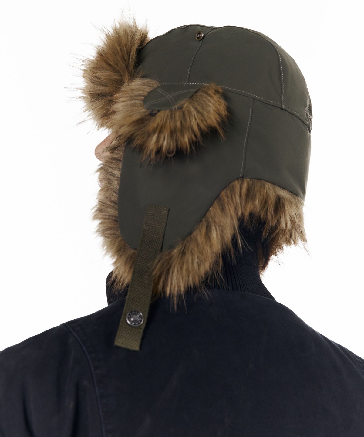 아캄(AAKAM) X Stitch Fur Trapper (Khaki)