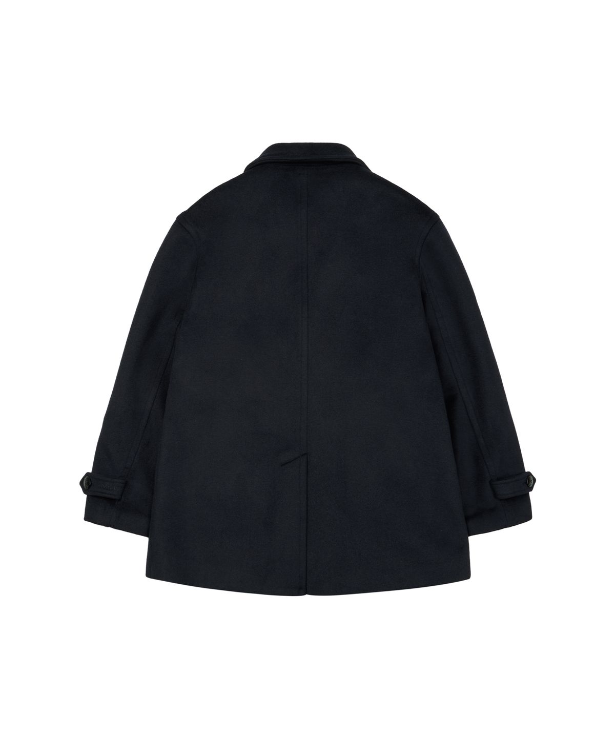 아캄(AAKAM) High-Neck Double Peacoat (Dark Navy)