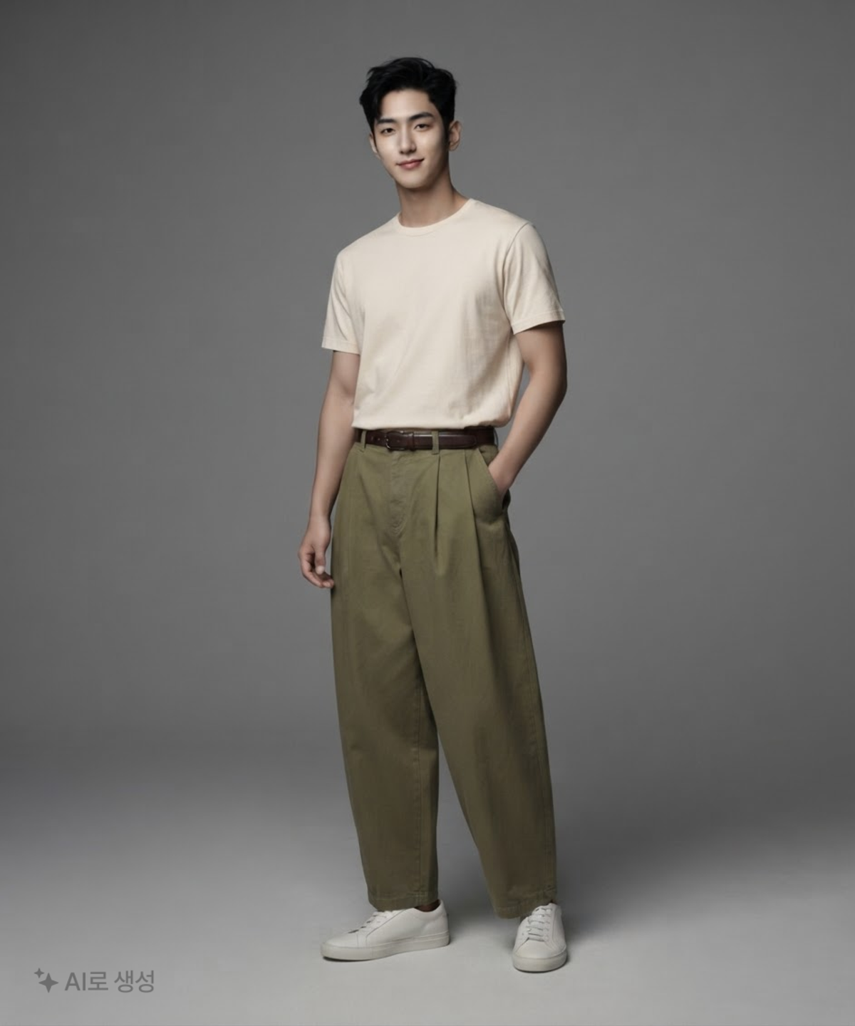 사운즈라이프(SOUNDSLIFE) [SS22 SOUNDSLIFE] Steady Balloon Snap Pants Khaki L
