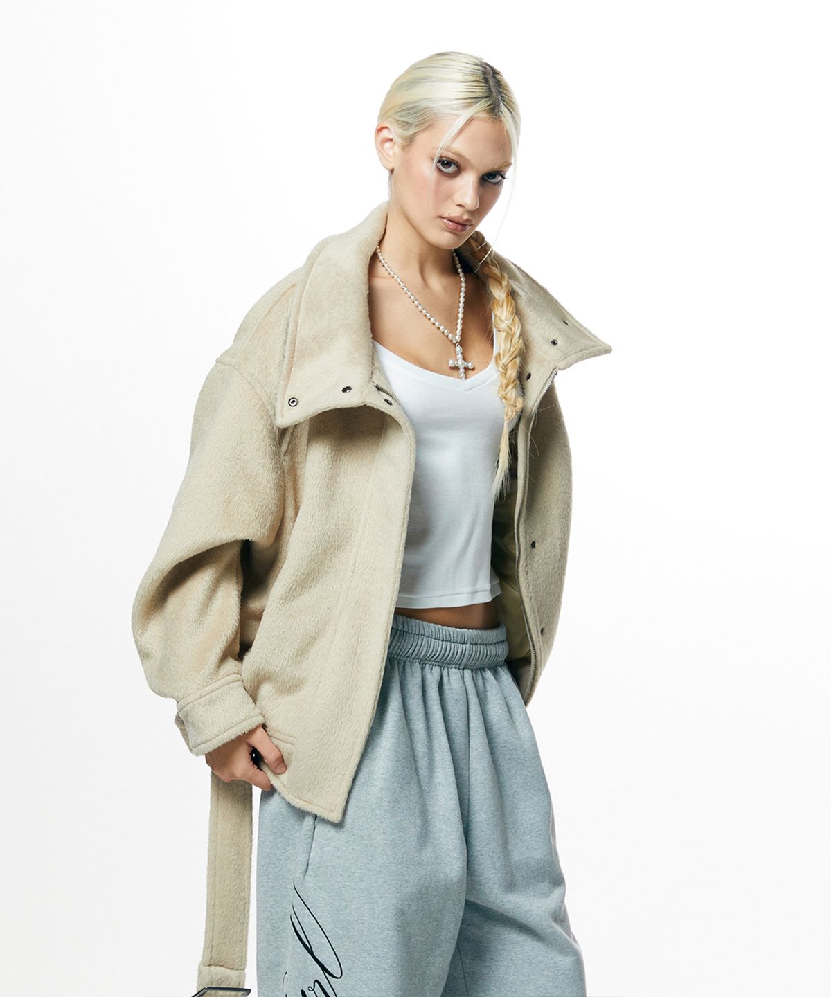 웨이브걸(WAVEGIRL) Wool Rider Jacket (3color)