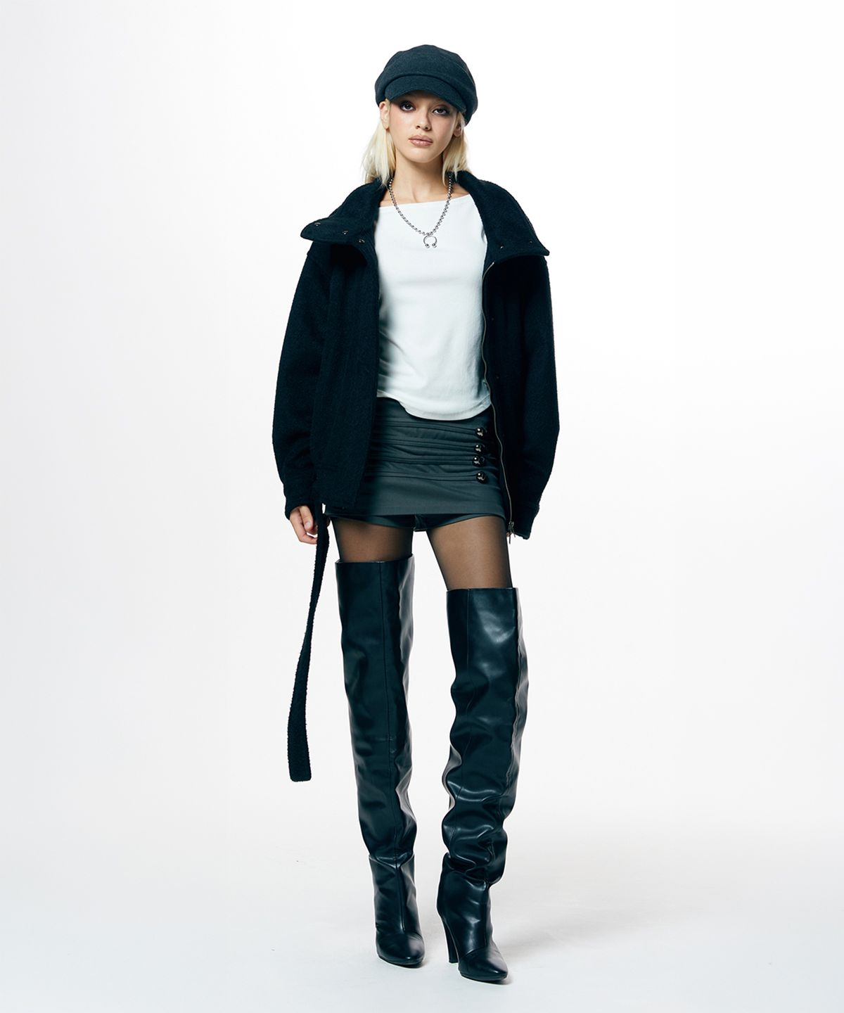 웨이브걸(WAVEGIRL) Wool Rider Jacket (3color)