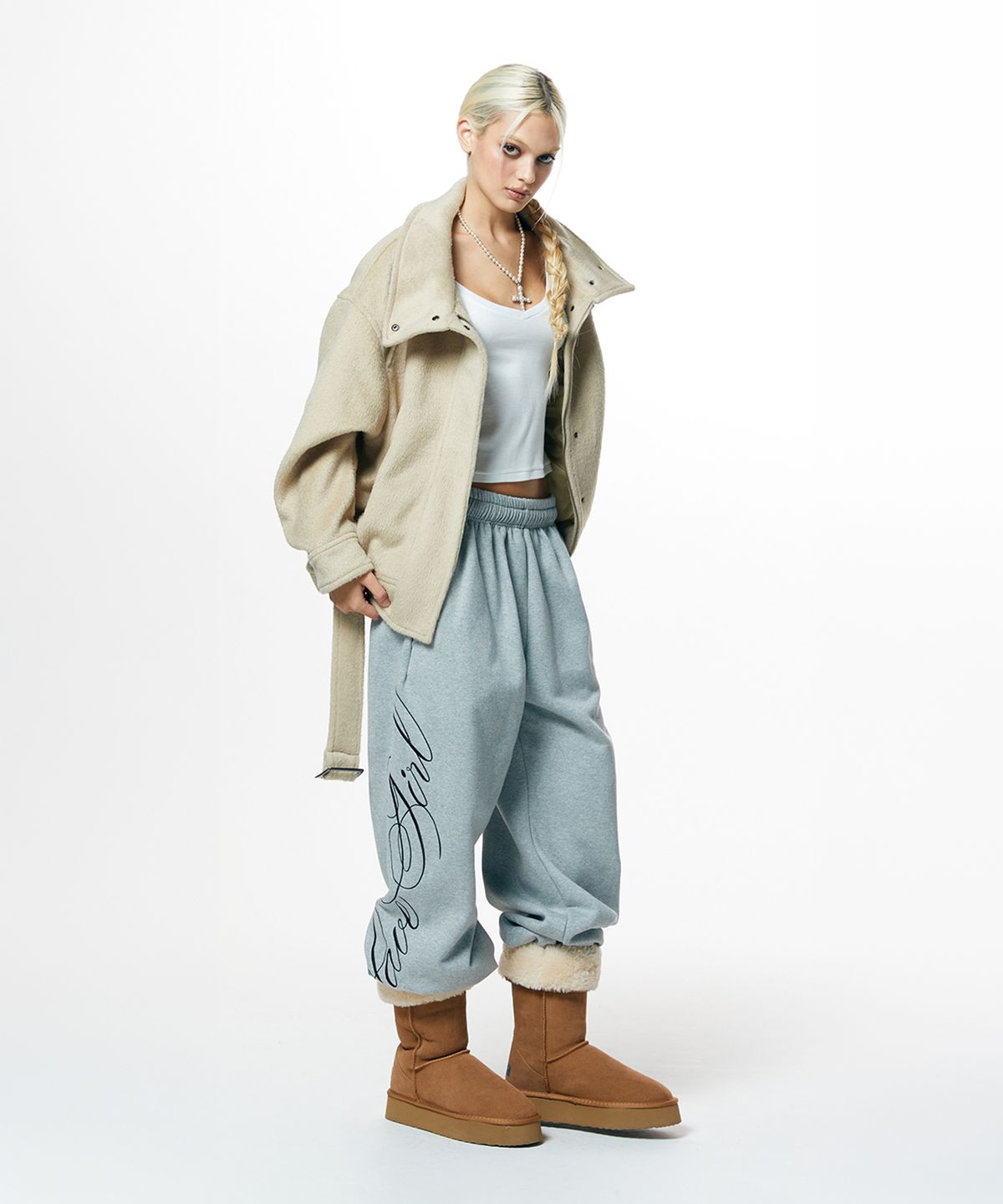웨이브걸(WAVEGIRL) Wool Rider Jacket (3color)