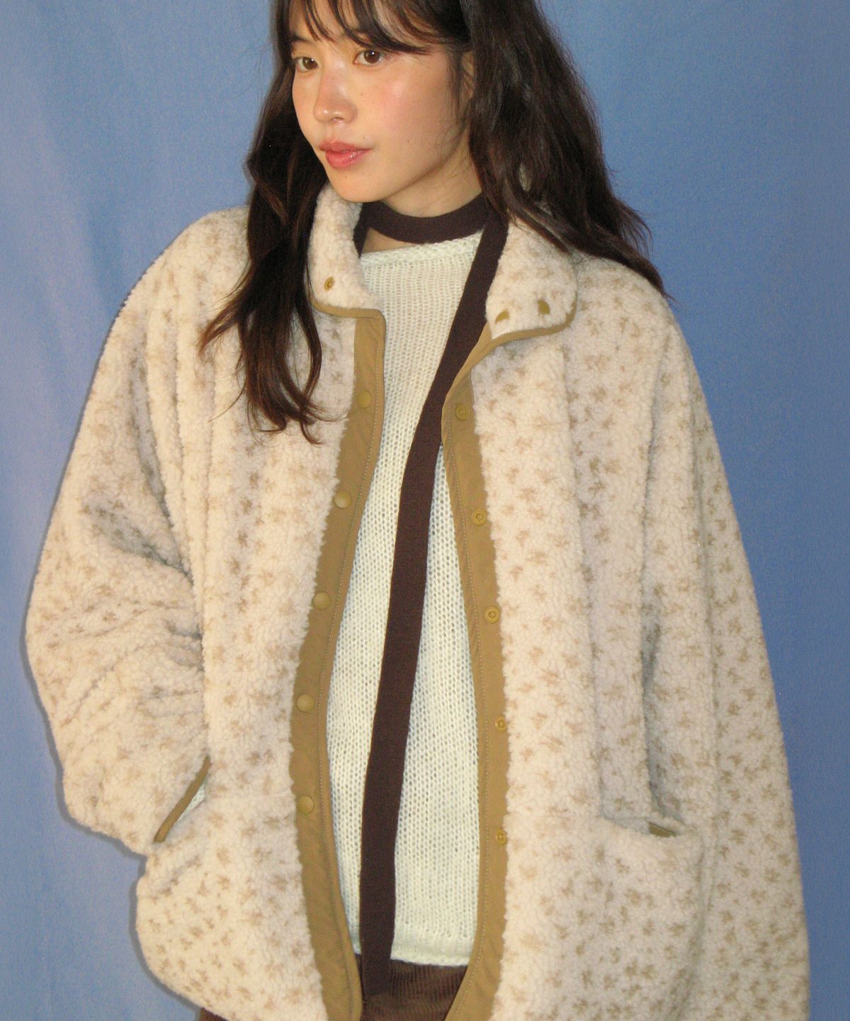 론론(RONRON) CUT OFF BELL SLEEVE KNIT IVORY