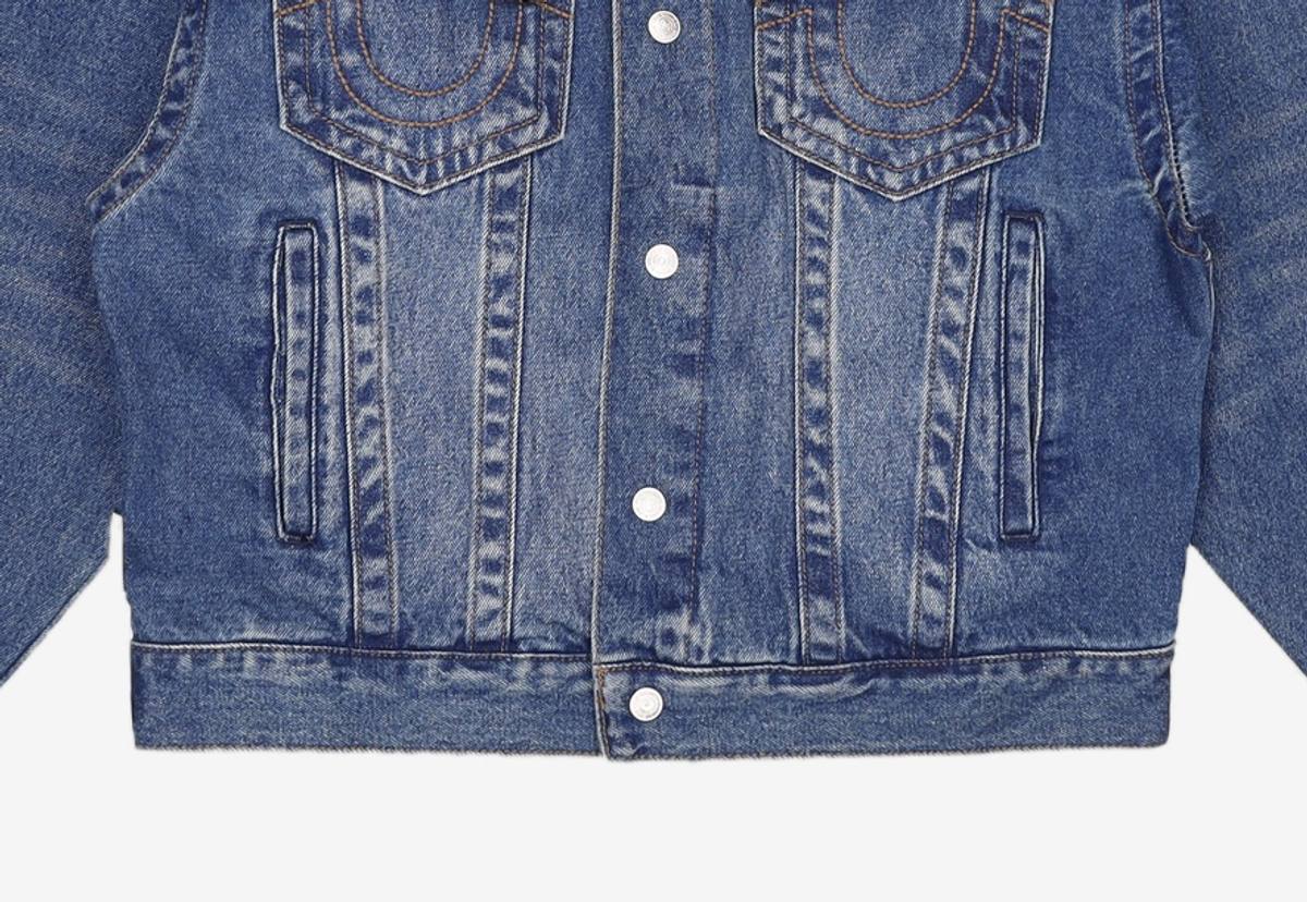 트루릴리젼(TRUERELIGION) DENIM FIELD TRUCKER JACKET L