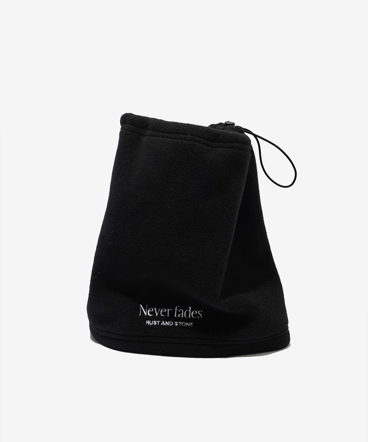 러스트앤스톤(RUSTANDSTONE) 플리스 넥워머 블랙 Fleece Neck Warmer Black