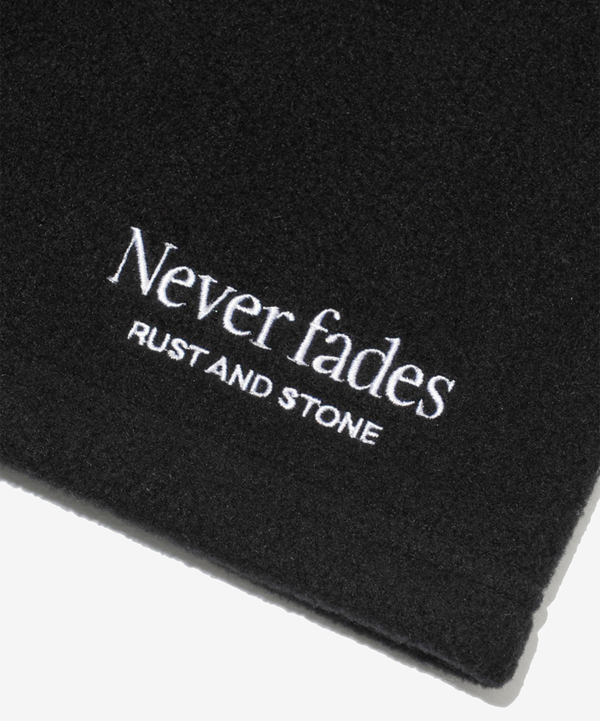 러스트앤스톤(RUSTANDSTONE) 플리스 넥워머 블랙 Fleece Neck Warmer Black