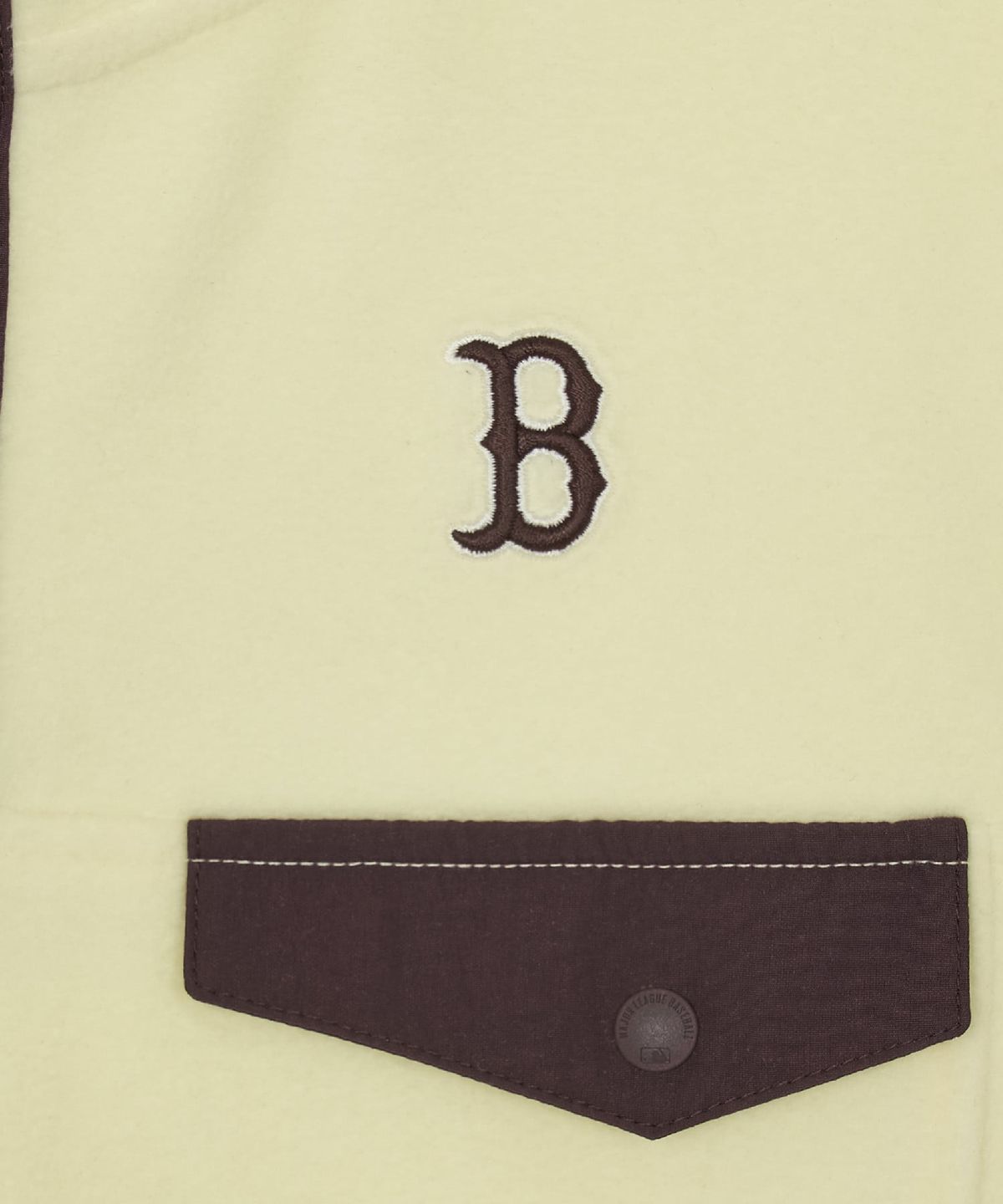 엠엘비 키즈(MLB KIDS) 아웃도어 폴라플리스 반집업 맨투맨 BOS (Mg.Yellow)