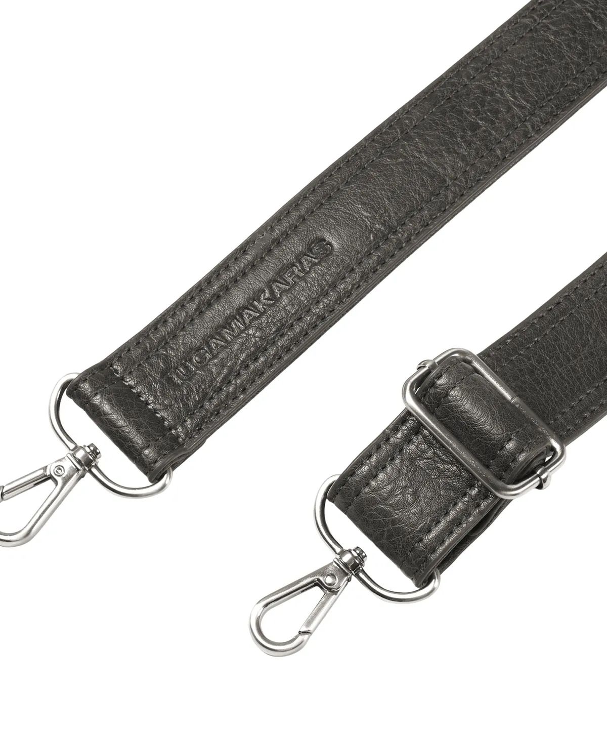 이우가마카라스(IUGAMAKARAS) Studded Leather Shoulder Bag (Silver) - Strap
