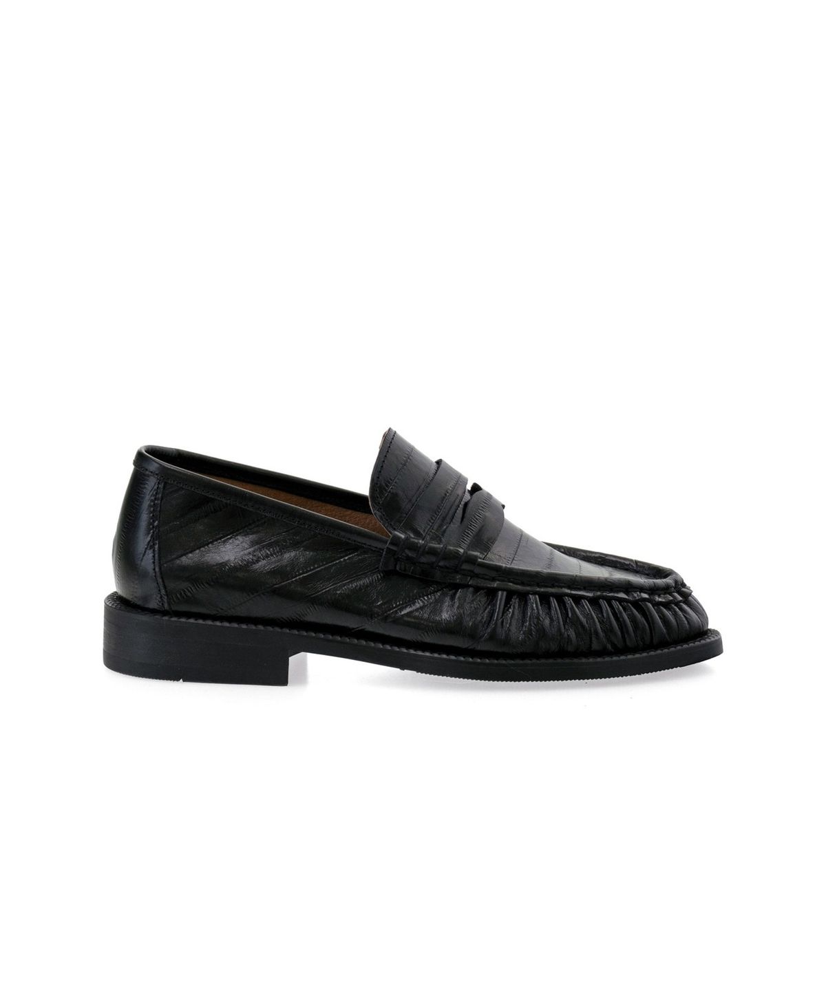 올클래식(ALLCLASSIC) Lune Shirring Loafer #02 [Black eel]