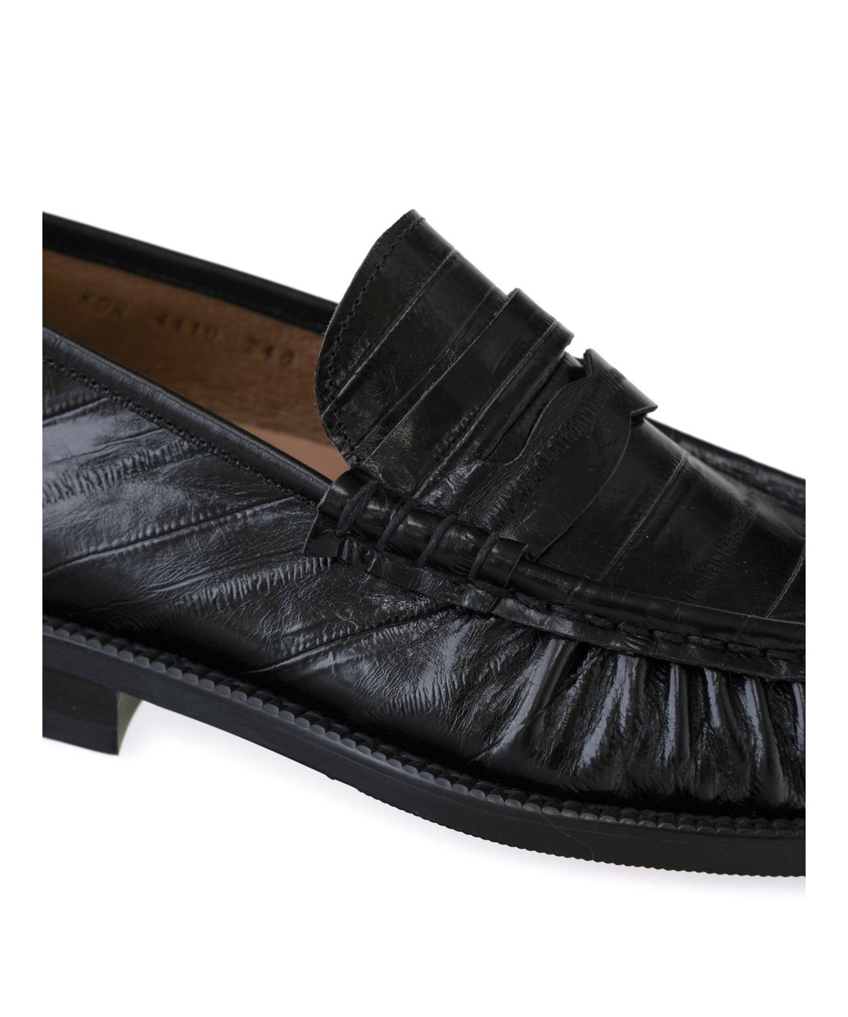 올클래식(ALLCLASSIC) Lune Shirring Loafer #02 [Black eel]
