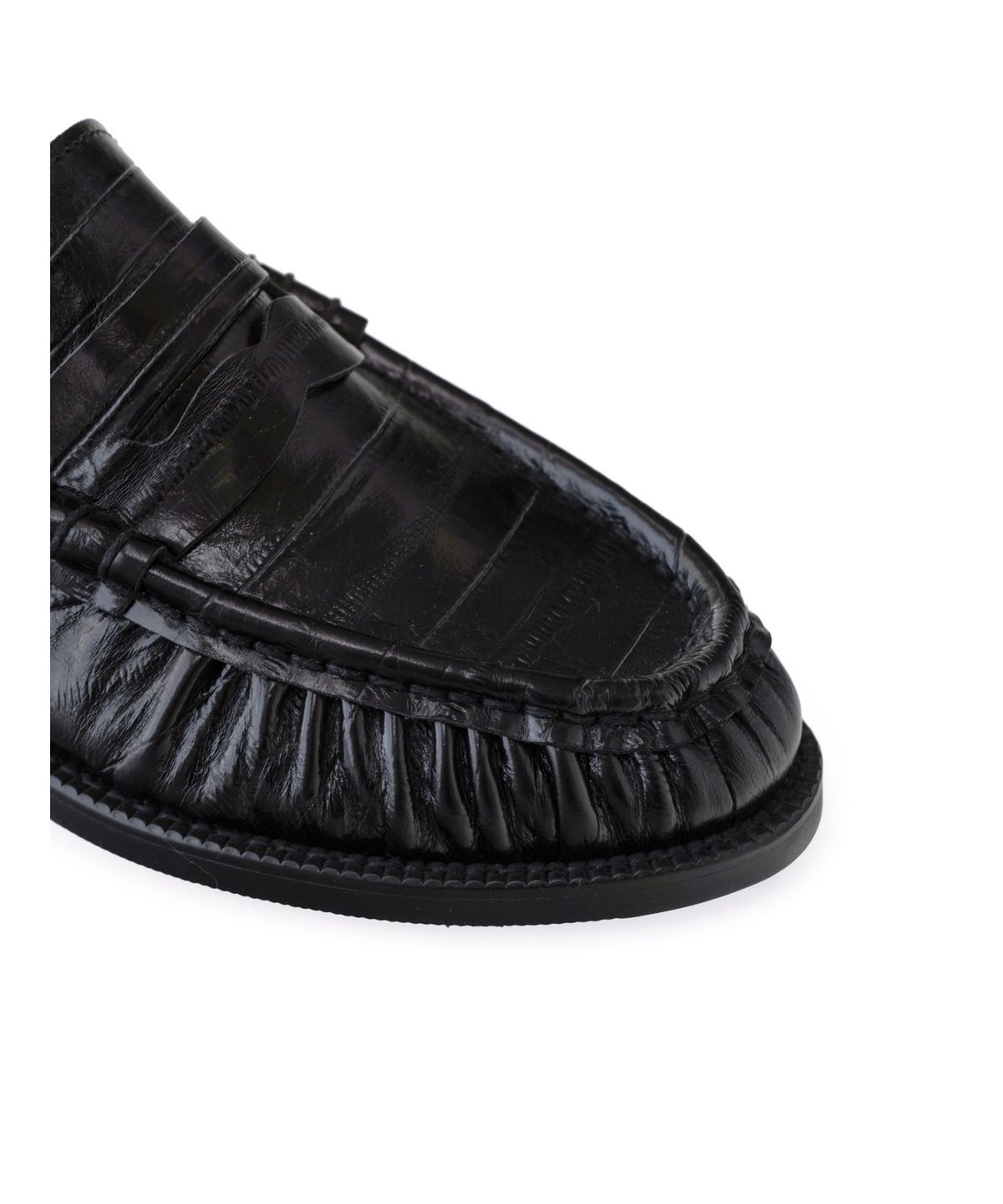 올클래식(ALLCLASSIC) Lune Shirring Loafer #02 [Black eel]