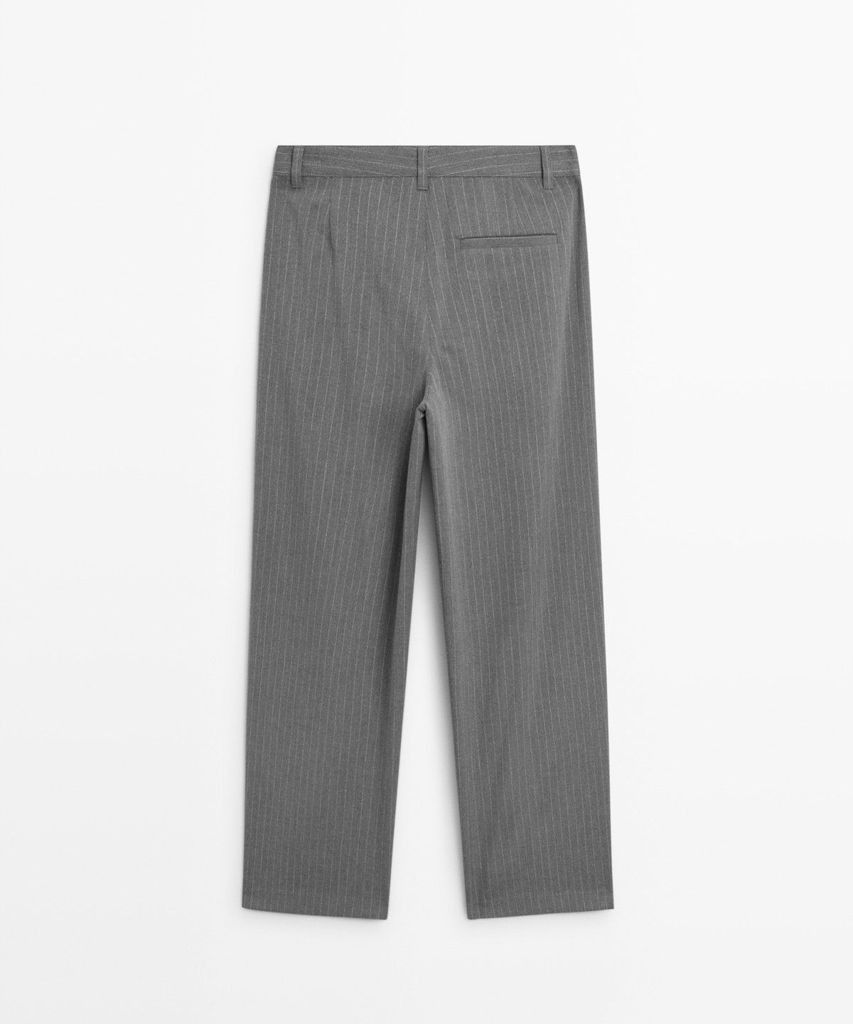 마시모두띠(MASSIMO DUTTI) 와이드 레그 핀스트라이프 팬츠