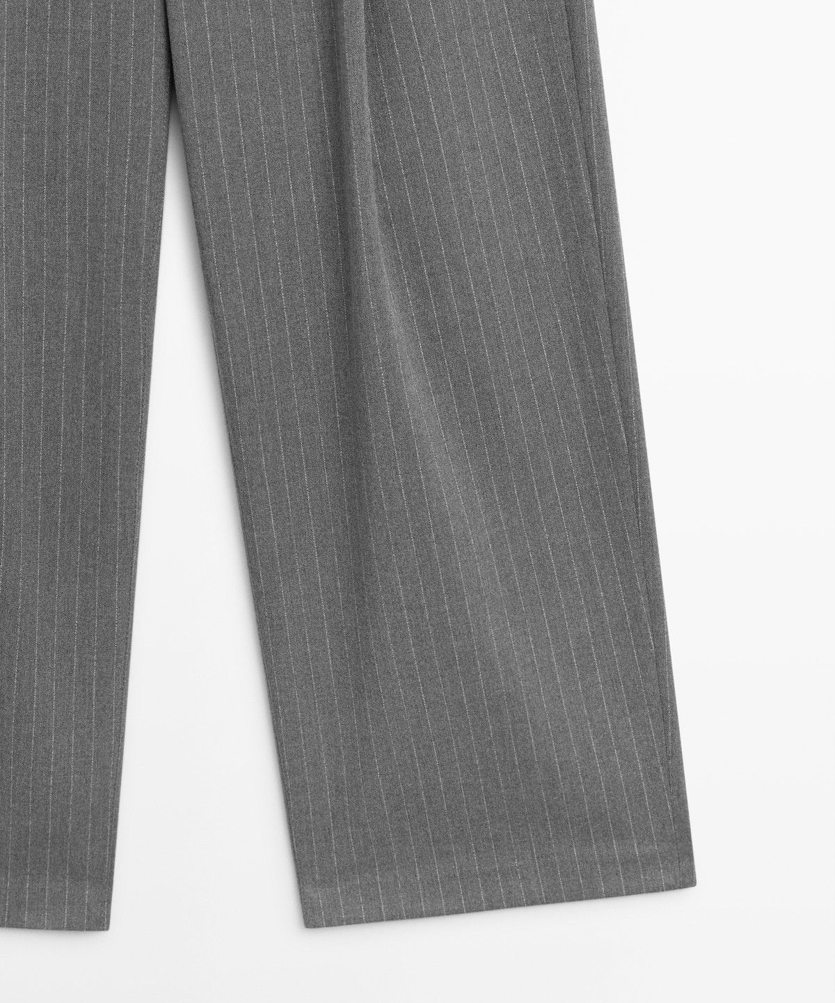 마시모두띠(MASSIMO DUTTI) 와이드 레그 핀스트라이프 팬츠