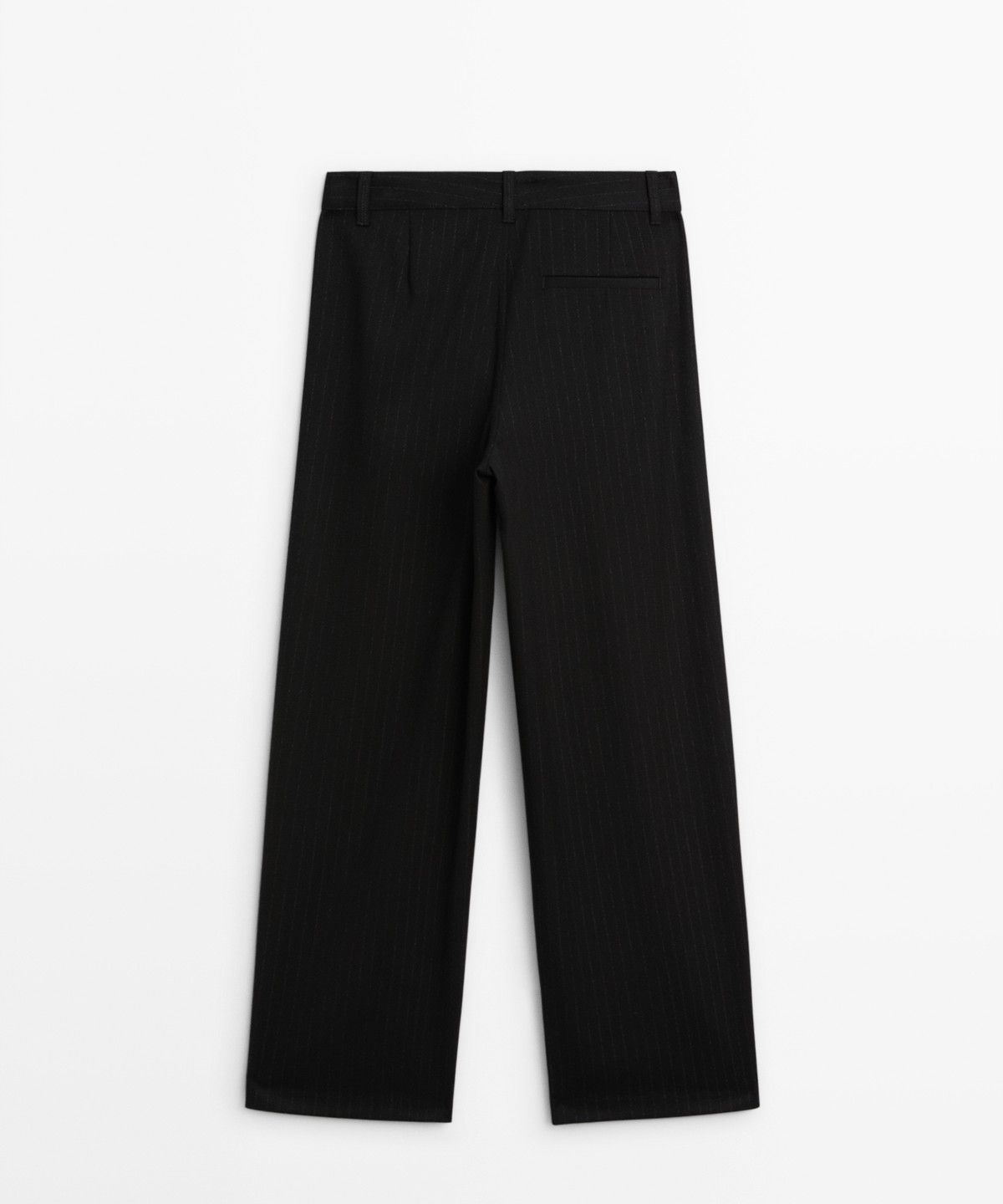 마시모두띠(MASSIMO DUTTI) 와이드 레그 핀스트라이프 팬츠